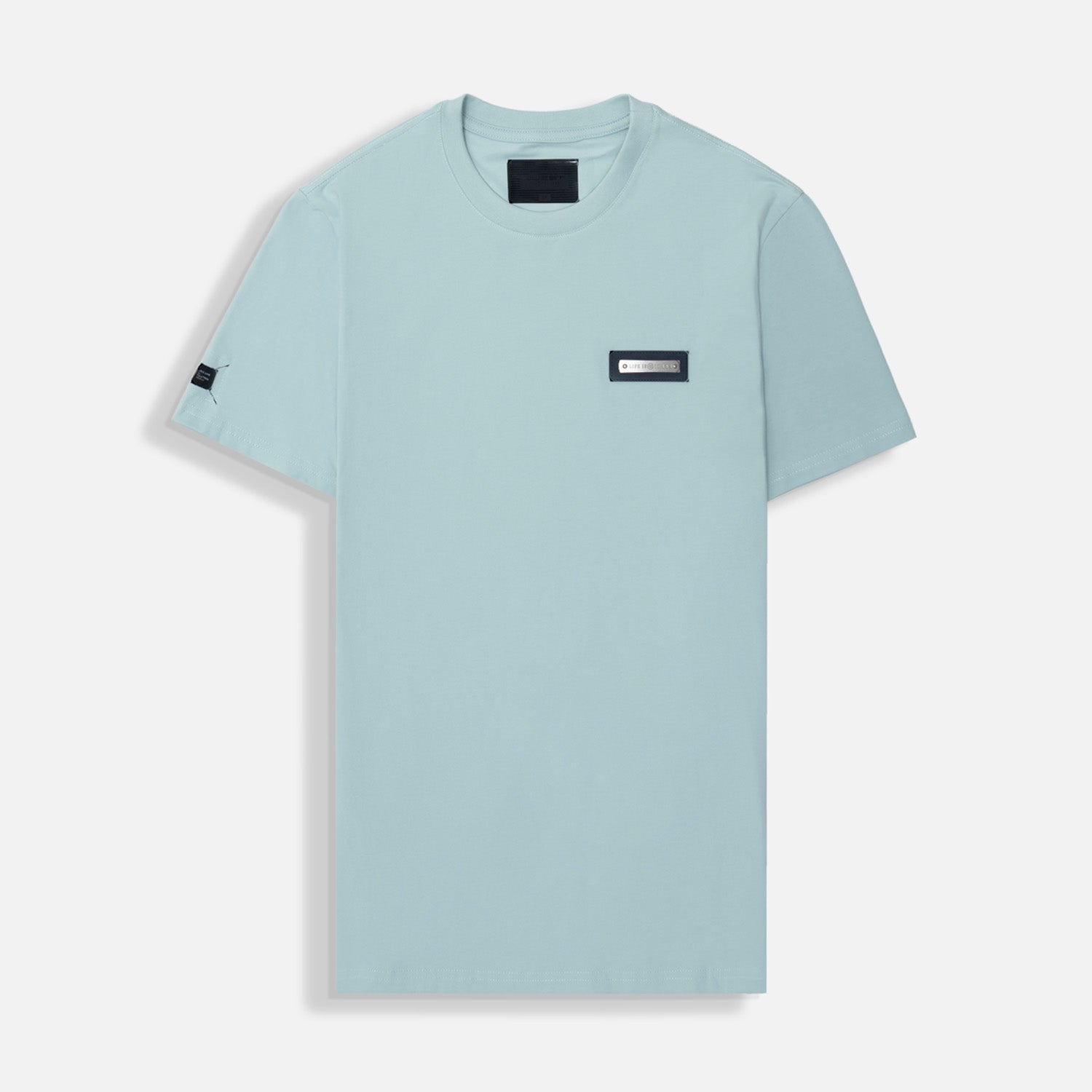 CAMISETA PREMIUM MANGA CORTA COLOR VERDE MENTA EMPOLVADO