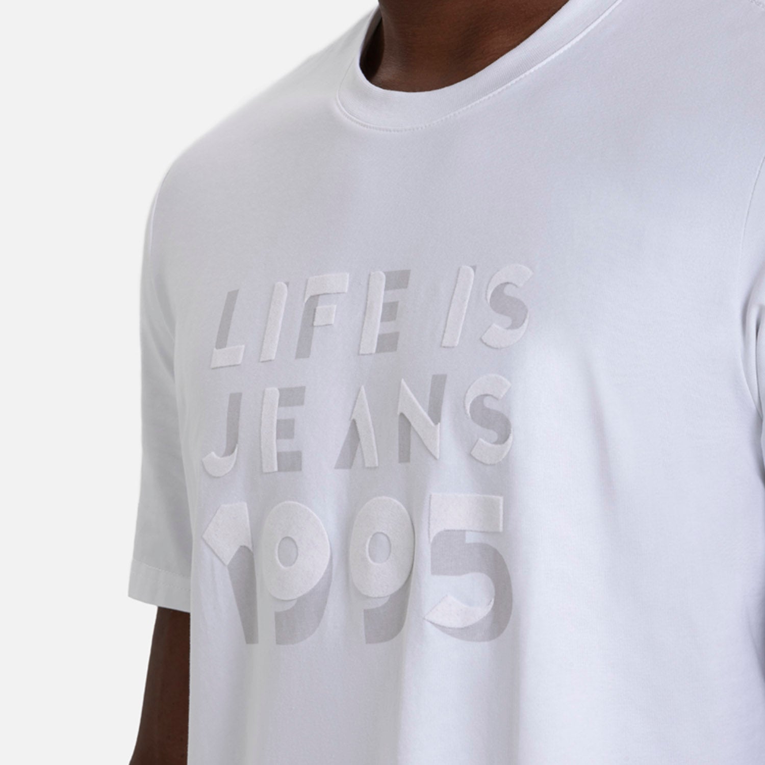 CAMISETA PREMIUM MANGA CORTA COLOR BLANCO OPTICO