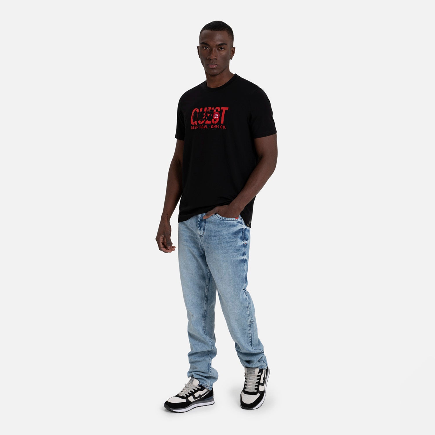 CAMISETA PREMIUM MANGA CORTA COLOR NEGRO