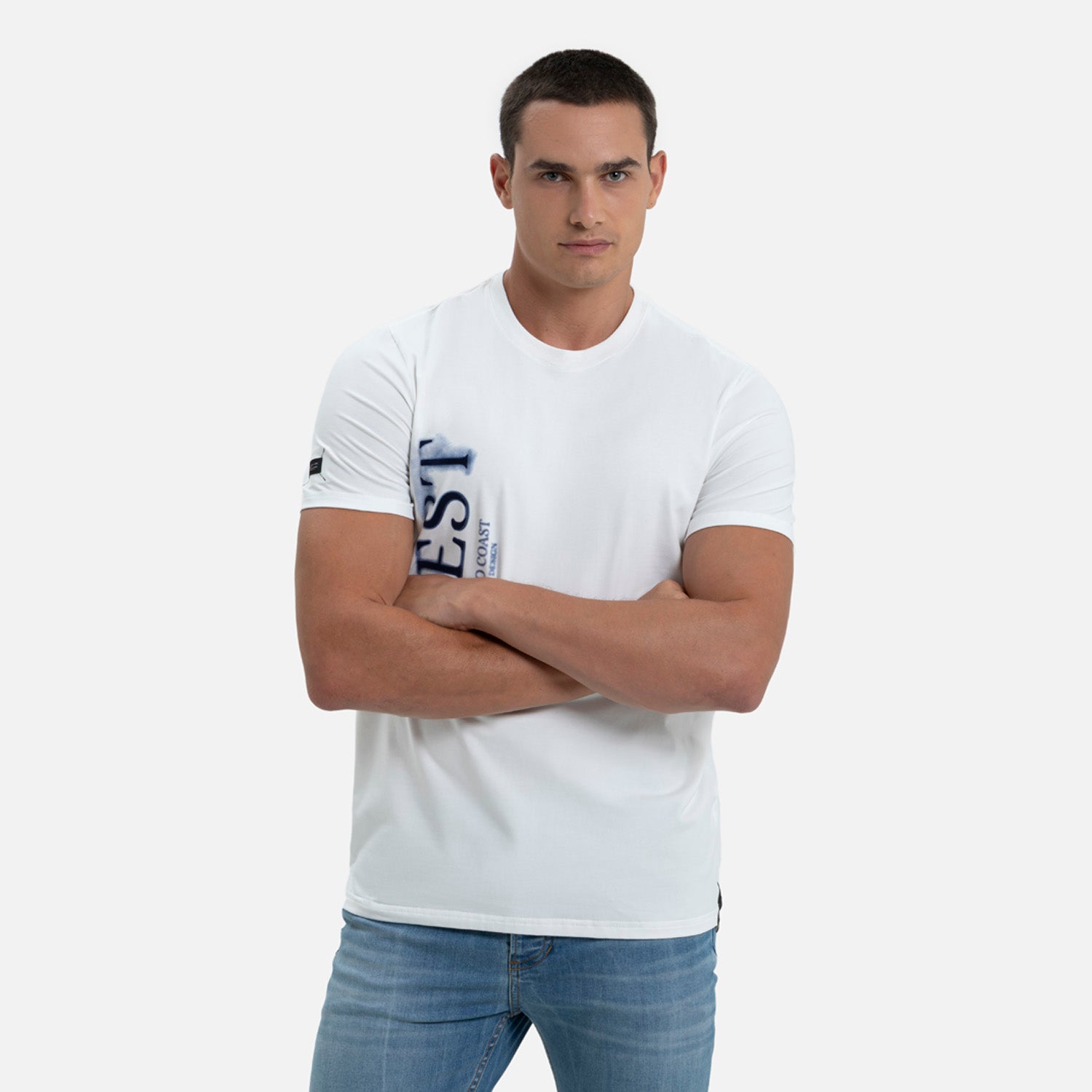 CAMISETA PREMIUM MANGA CORTA COLOR IVORY