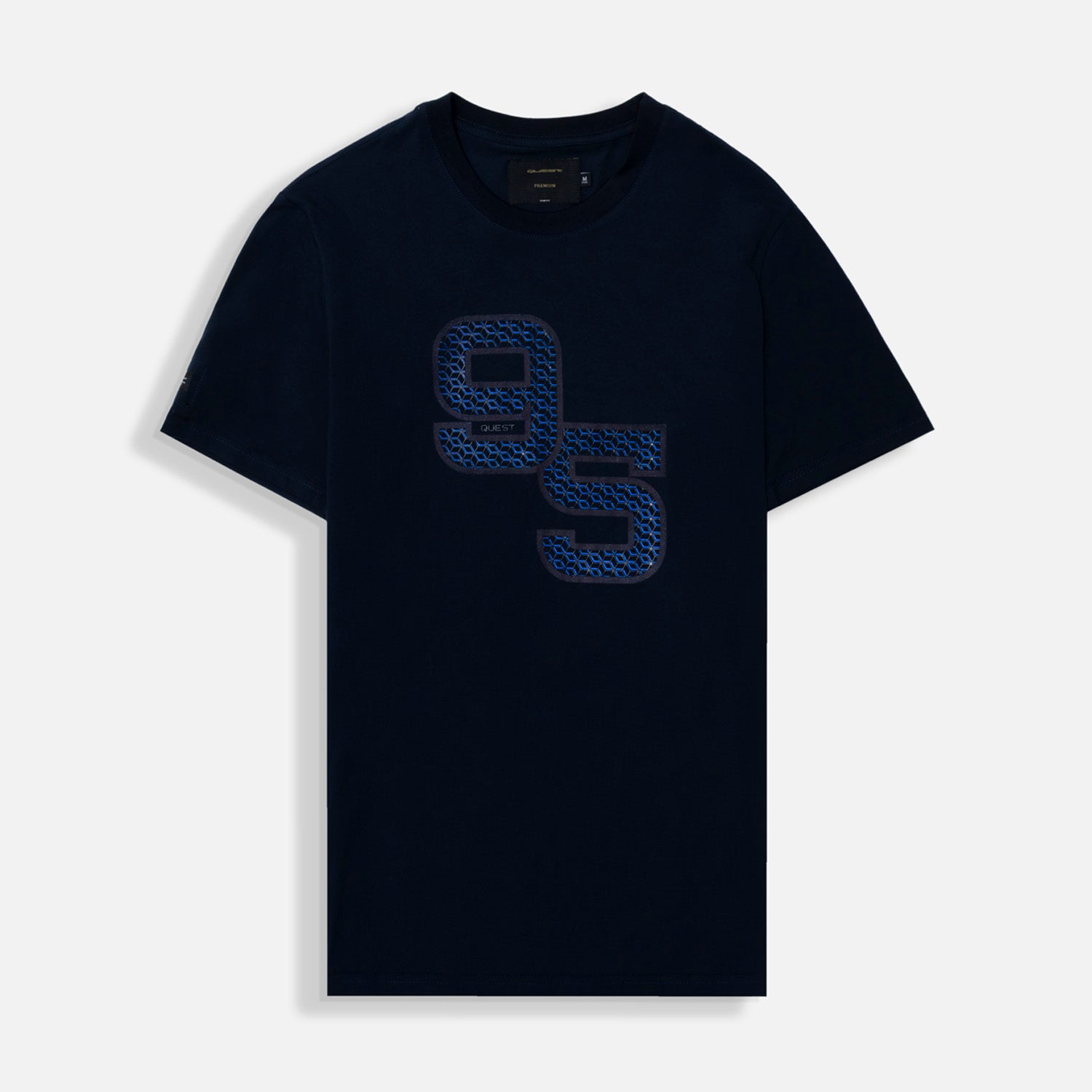 CAMISETA PREMIUM MANGA CORTA COLOR AZUL OSCURO – Quest Colombia