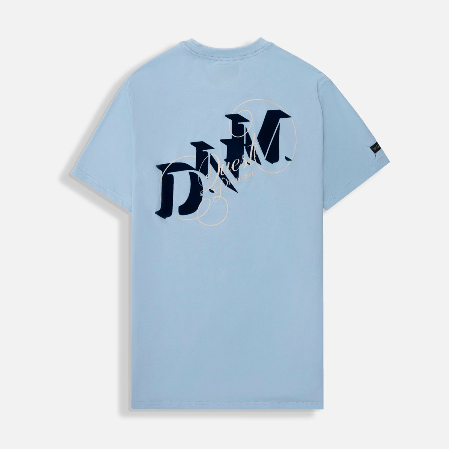 CAMISETA PREMIUM MANGA CORTA COLOR AZUL CHAMBRAY