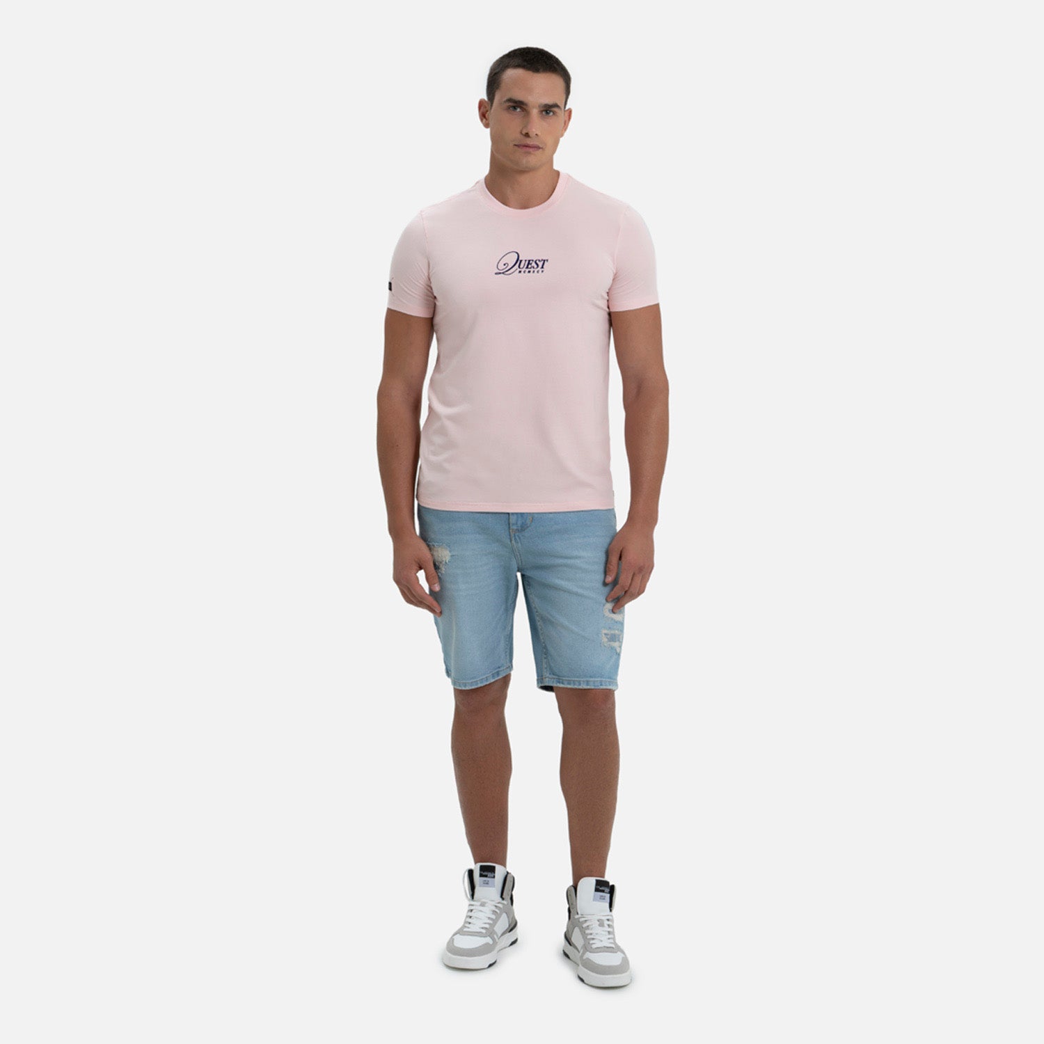 CAMISETA PREMIUM MANGA CORTA COLOR ROSADO FRESA