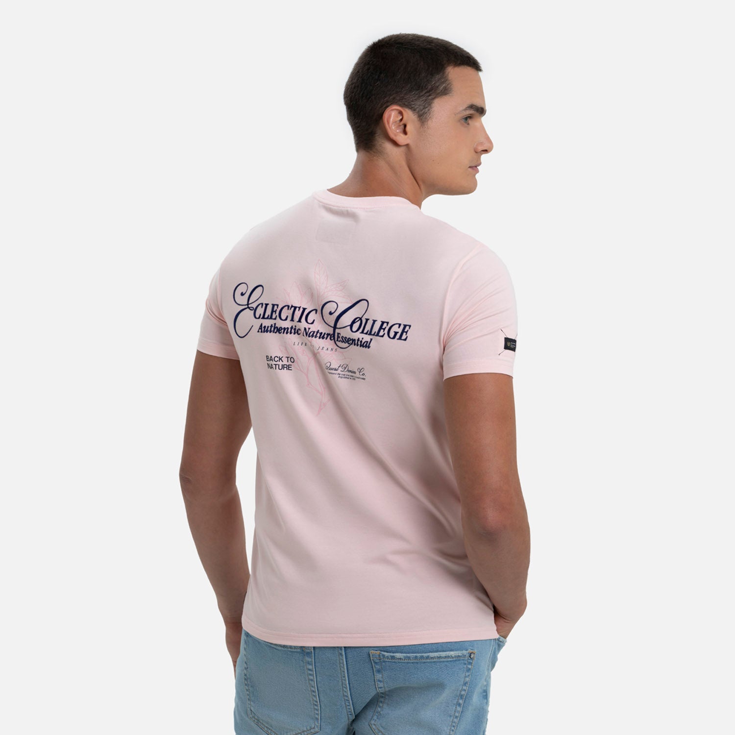 CAMISETA PREMIUM MANGA CORTA COLOR ROSADO FRESA