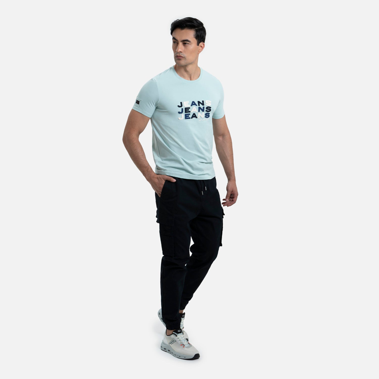 CAMISETA PREMIUM MANGA CORTA COLOR VERDE MENTA EMPOLVADO