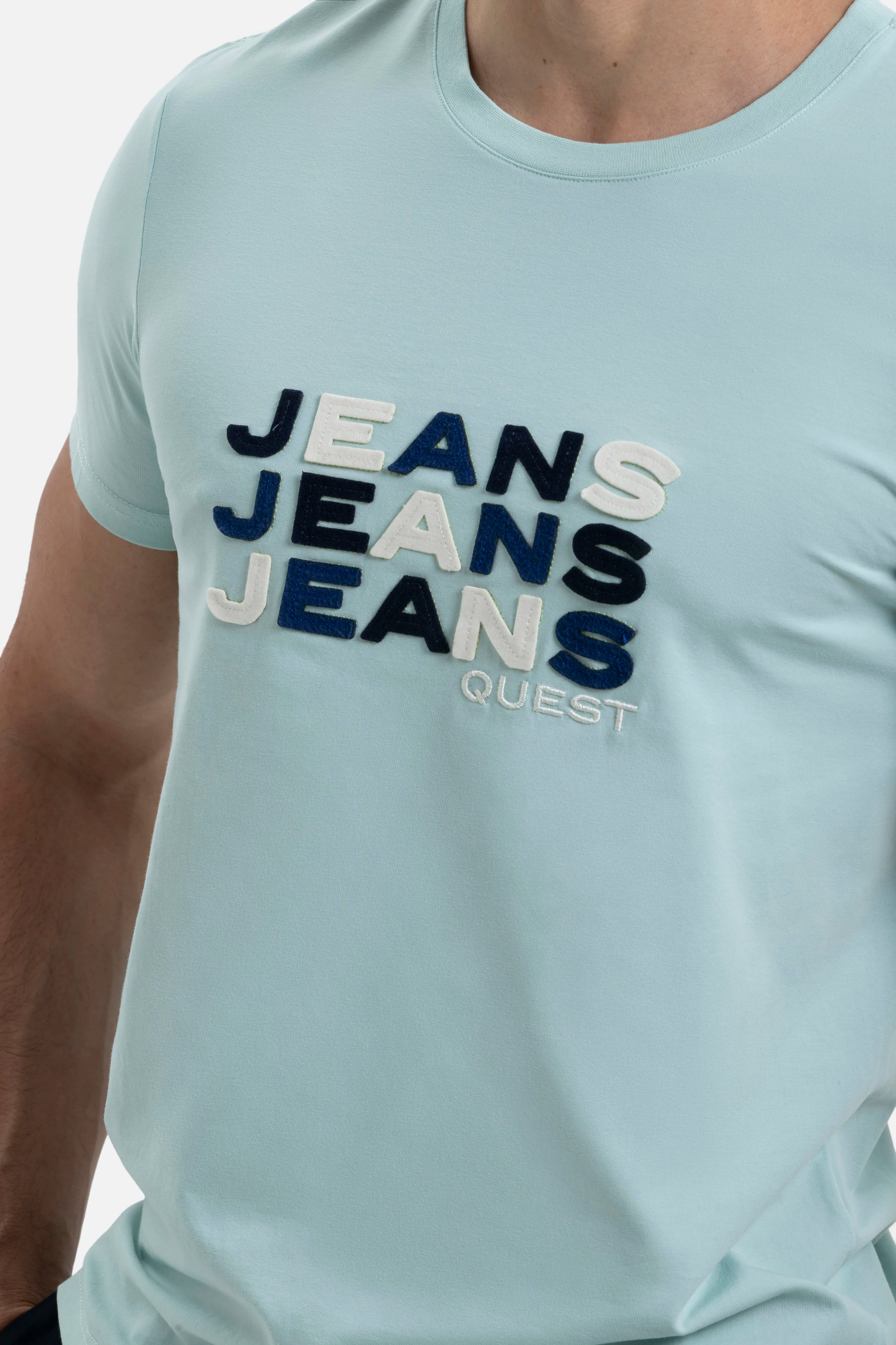 CAMISETA PREMIUM MANGA CORTA COLOR VERDE MENTA EMPOLVADO