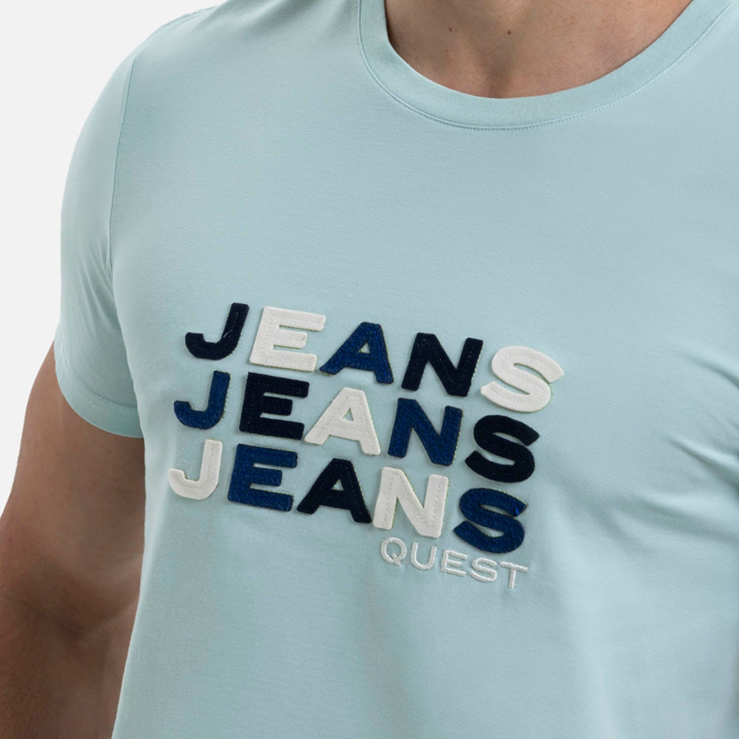 CAMISETA PREMIUM MANGA CORTA COLOR VERDE MENTA EMPOLVADO