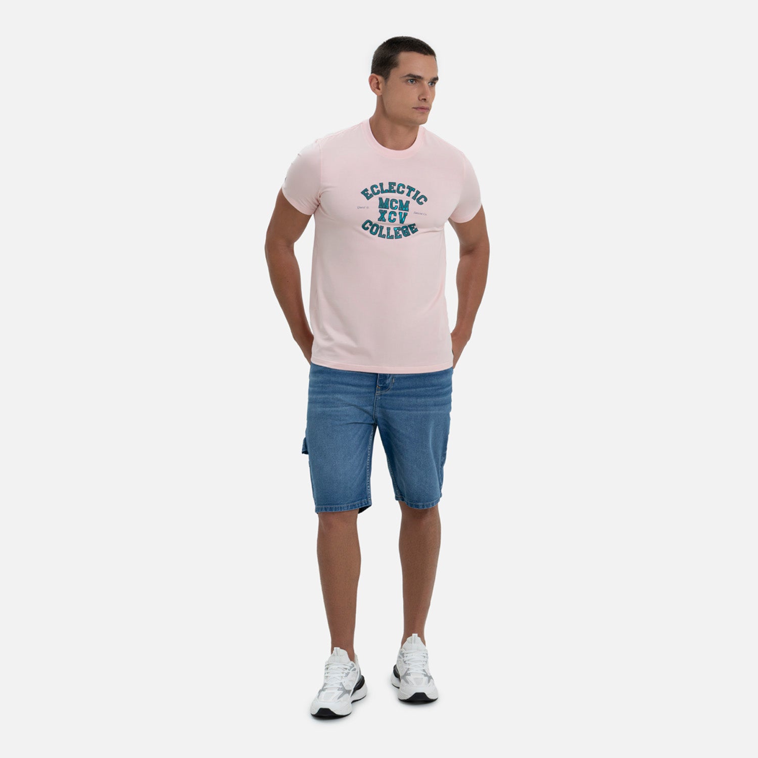 CAMISETA PREMIUM MANGA CORTA COLOR ROSADO FRESA