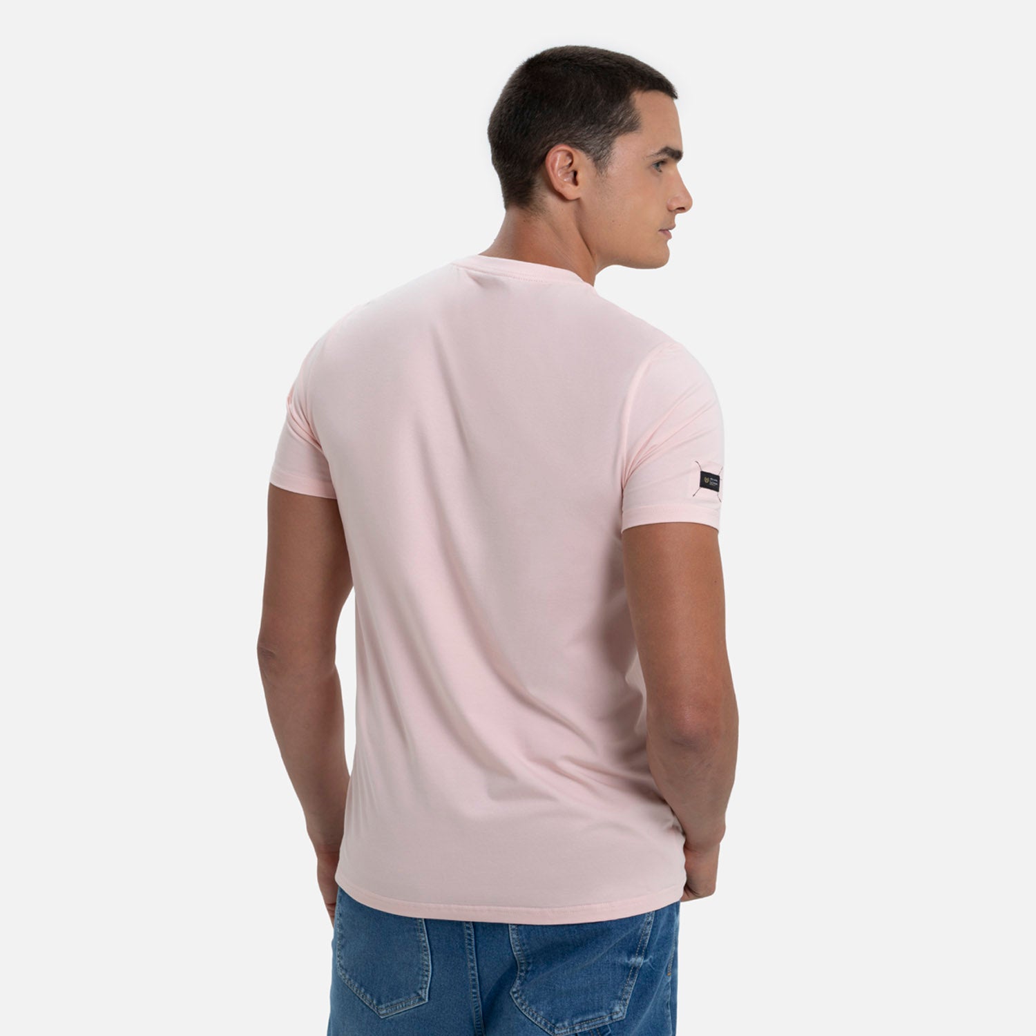 CAMISETA PREMIUM MANGA CORTA COLOR ROSADO FRESA