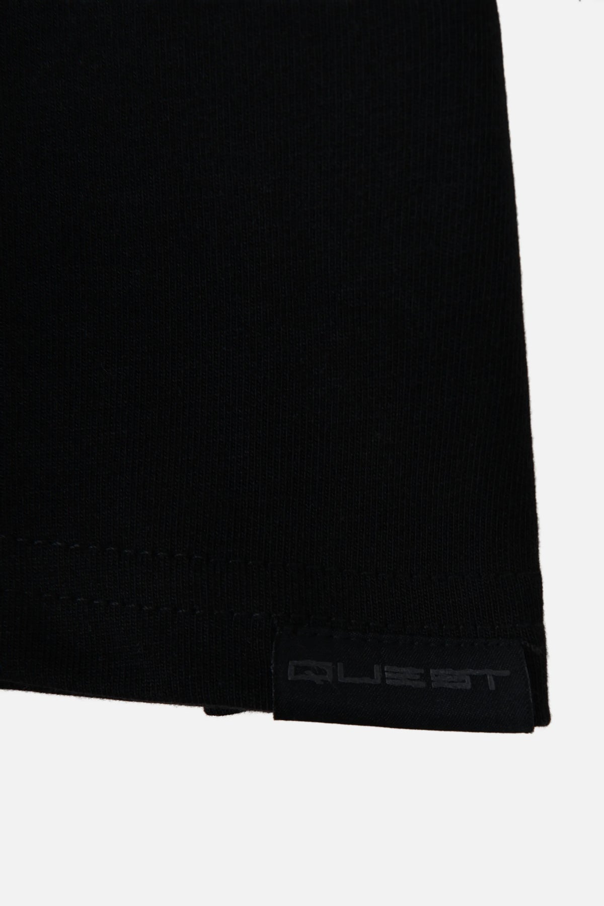 CAMISETA PREMIUM MANGA CORTA COLOR NEGRO
