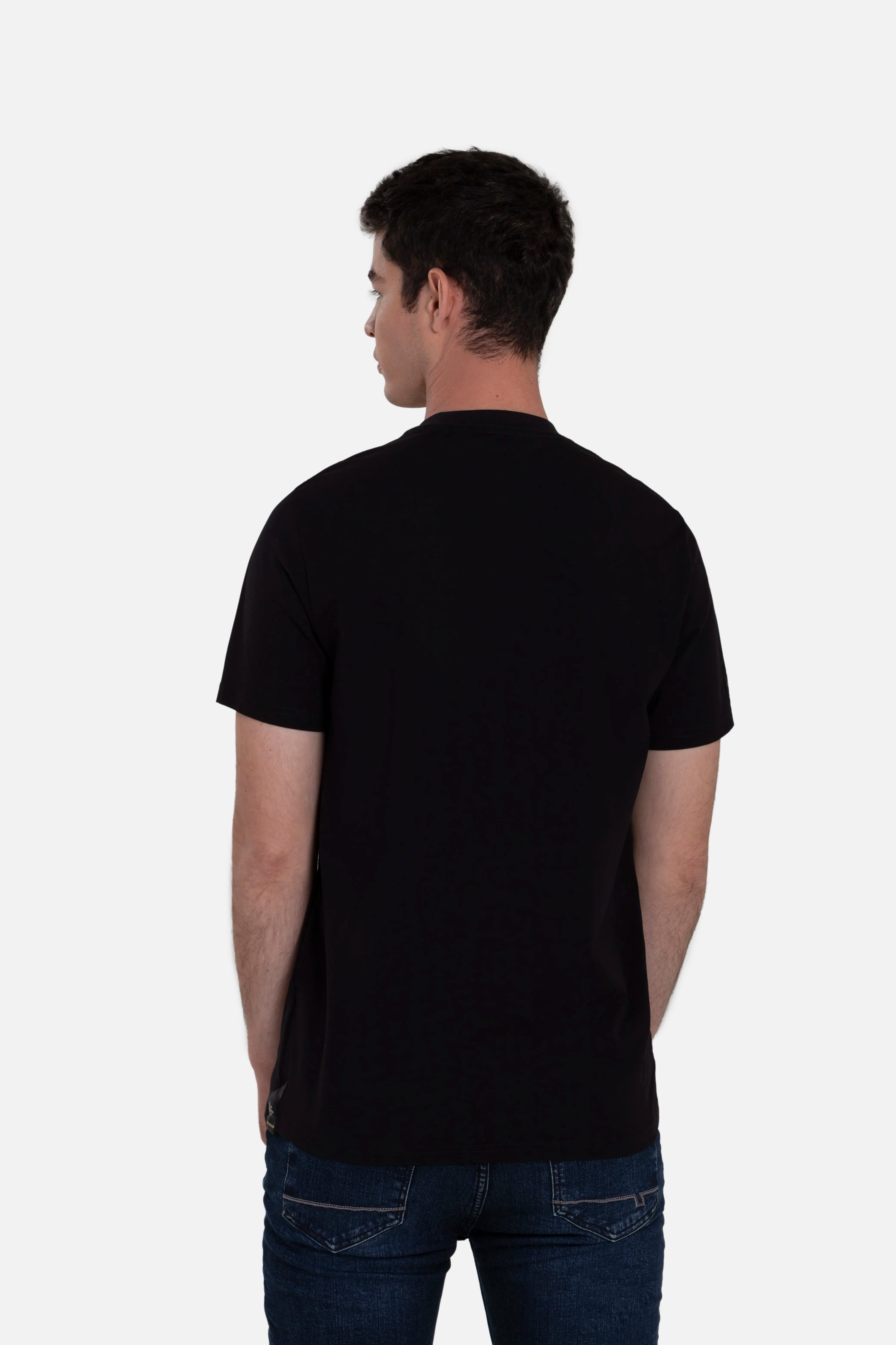 CAMISETA PREMIUM MANGA CORTA COLOR NEGRO