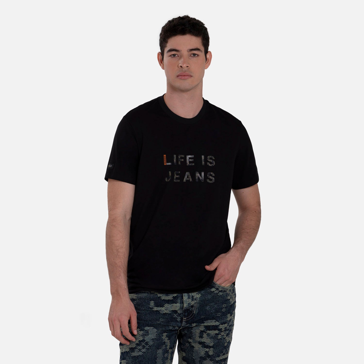 CAMISETA PREMIUM MANGA CORTA COLOR NEGRO