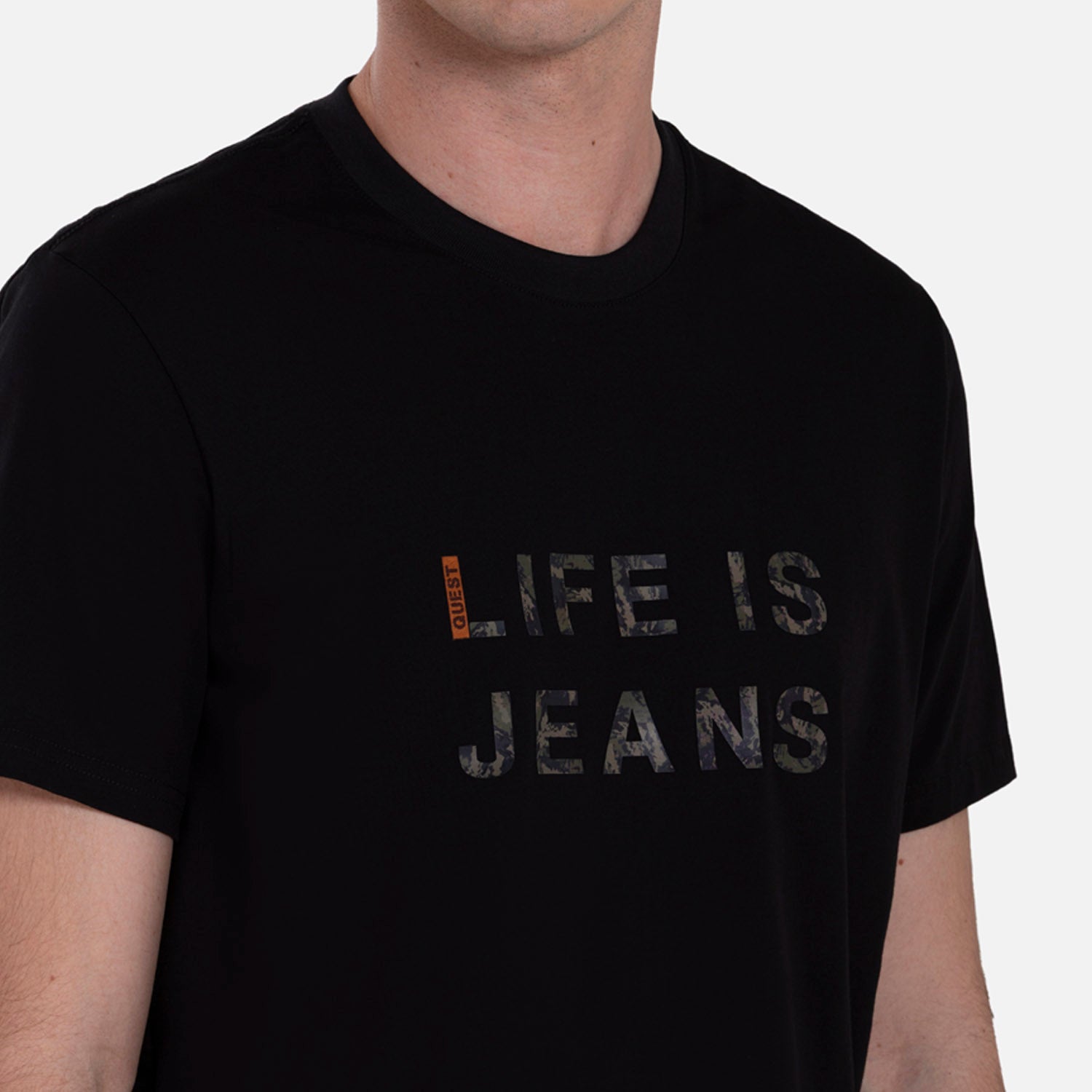 CAMISETA PREMIUM MANGA CORTA COLOR NEGRO