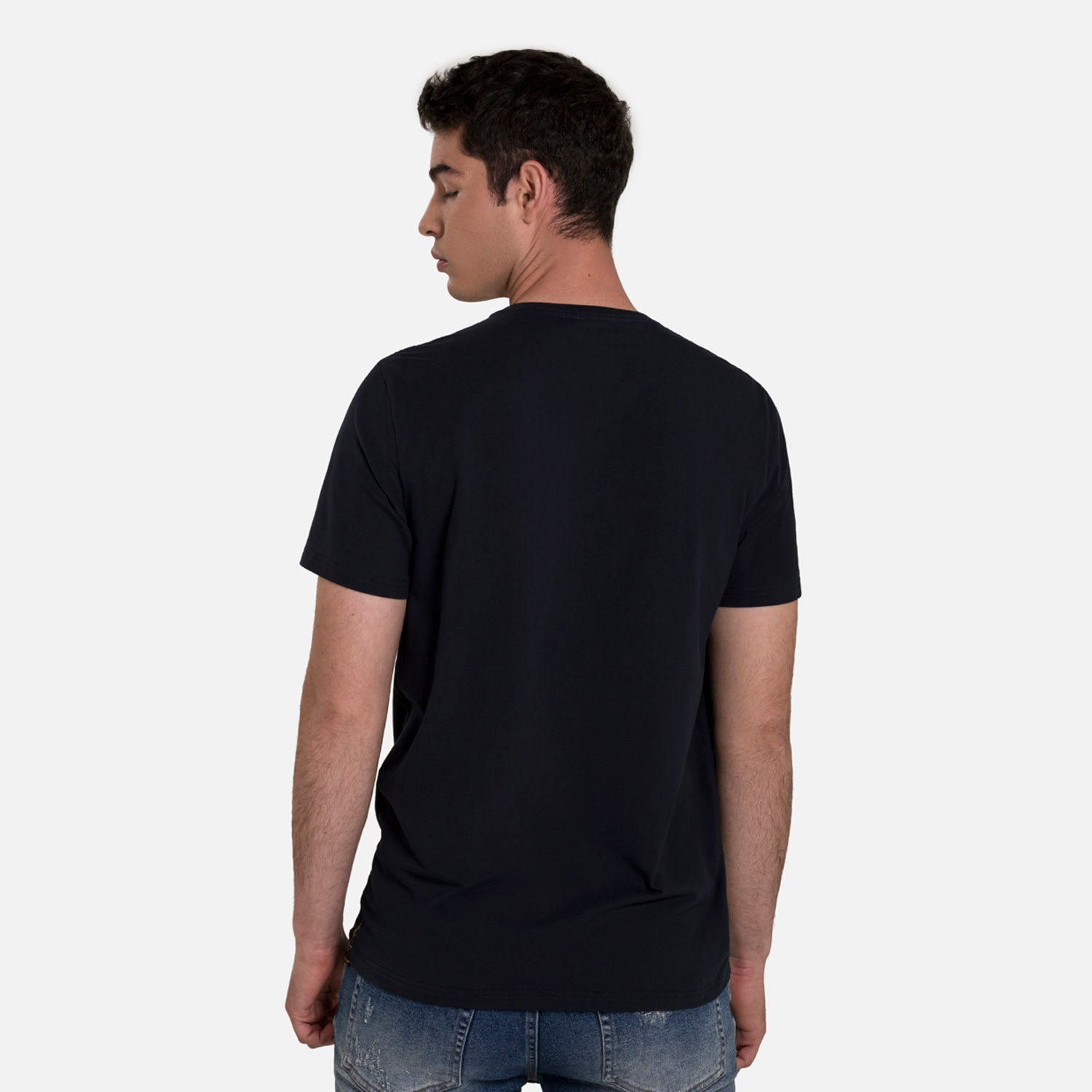 CAMISETA PREMIUM MANGA CORTA COLOR AZUL OSCURO