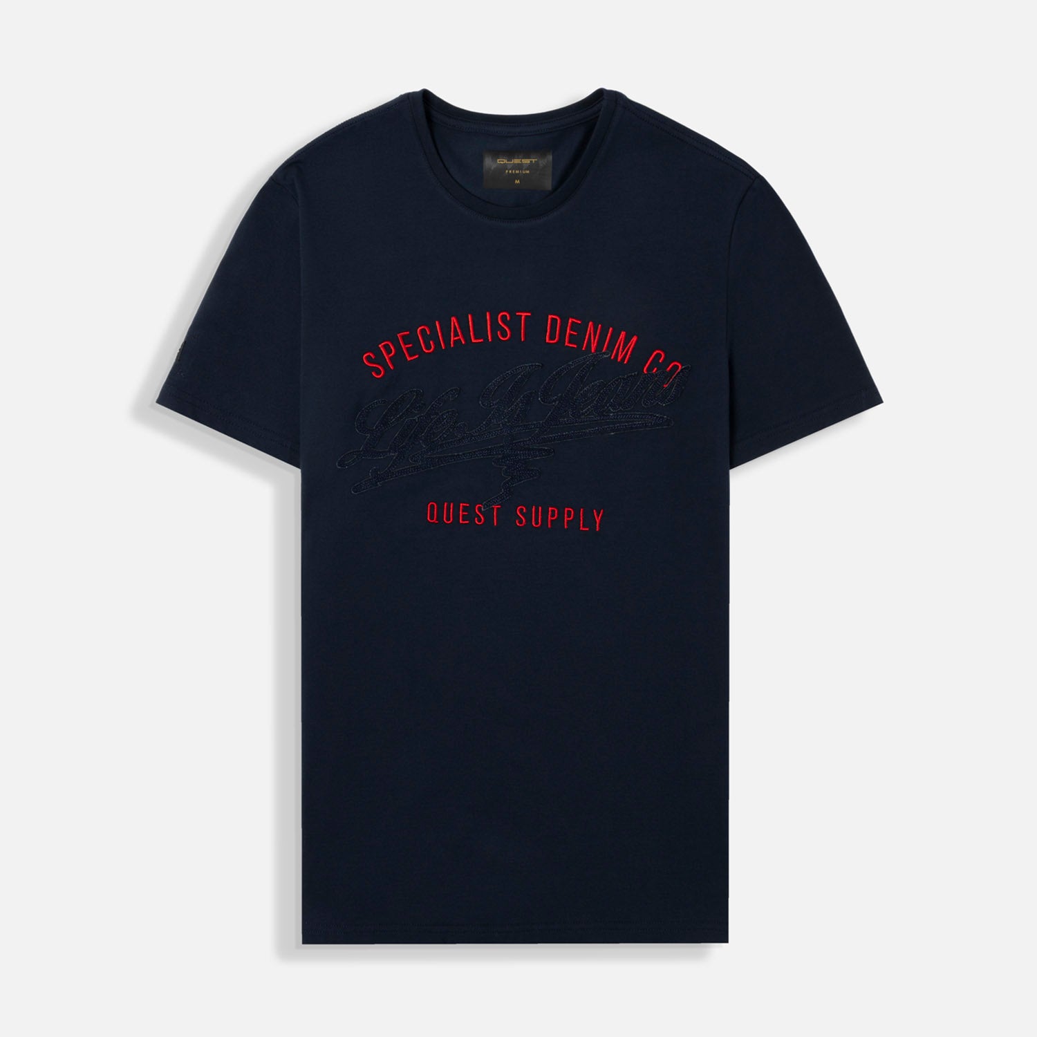 CAMISETA PREMIUM MANGA CORTA COLOR AZUL OSCURO