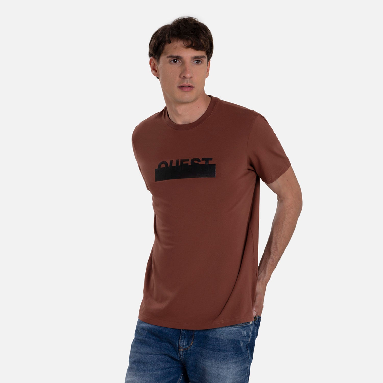 CAMISETA PREMIUM MANGA CORTA COLOR BRUNETTE