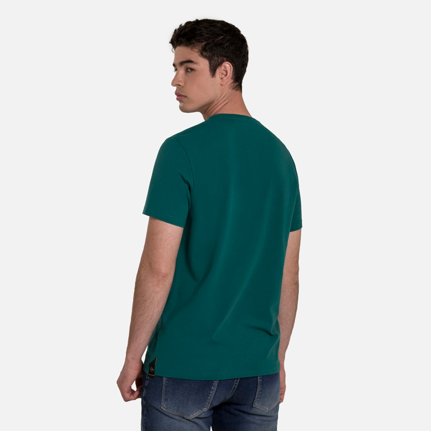 CAMISETA PREMIUM MANGA CORTA COLOR VERDE TORMENTA