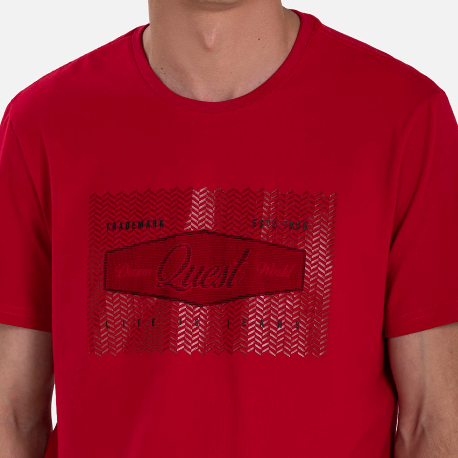 CAMISETA PREMIUM MANGA CORTA COLOR ROJO