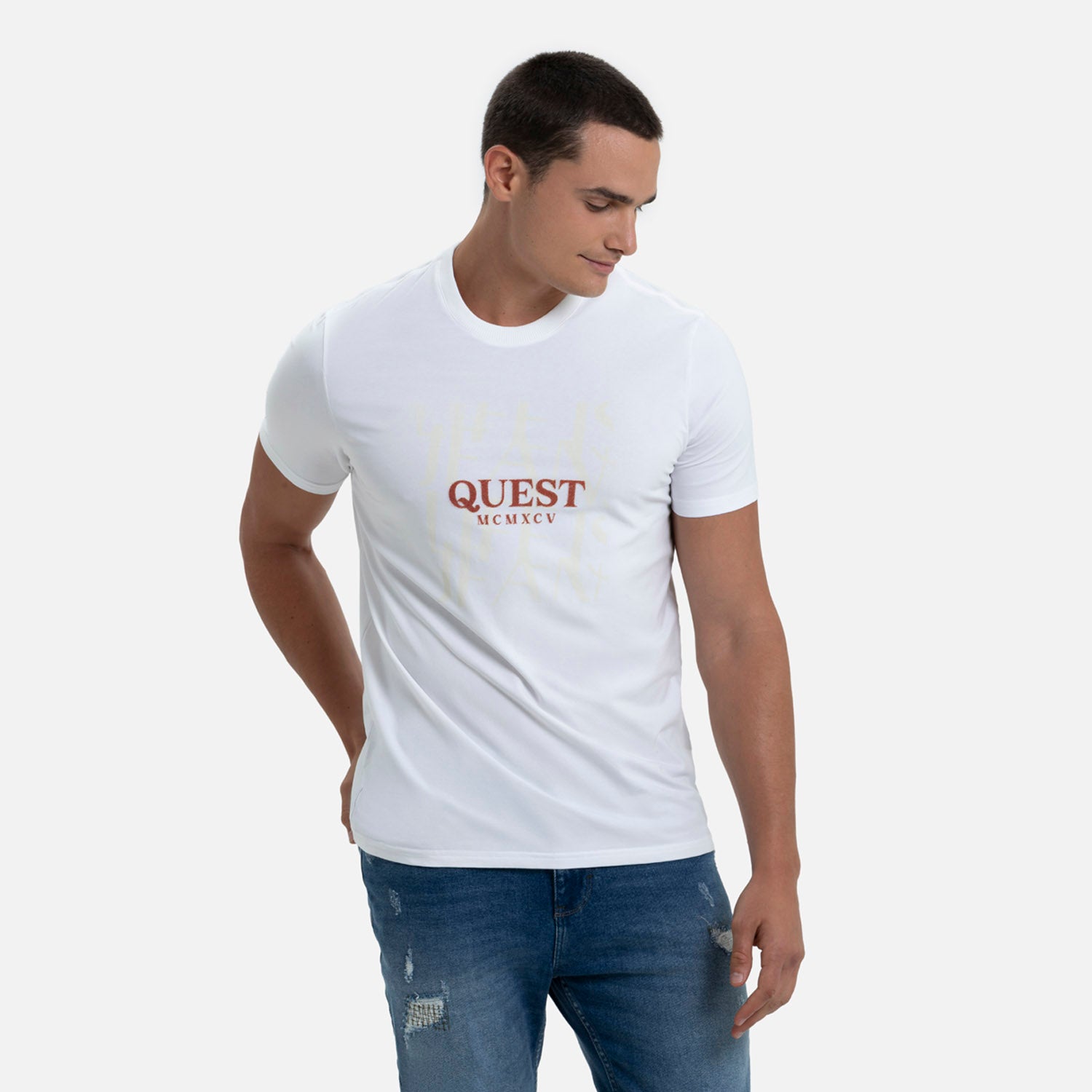CAMISETA PREMIUM MANGA CORTA COLOR IVORY