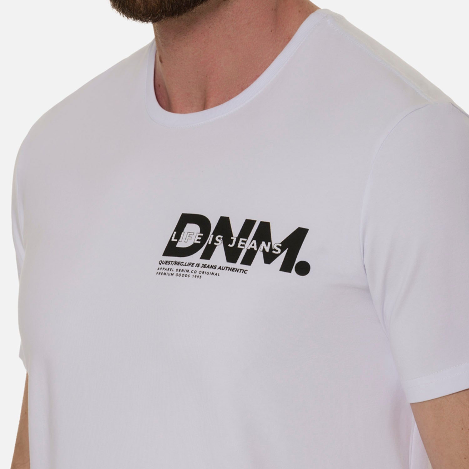 CAMISETA PREMIUM MANGA CORTA COLOR BLANCO OPTICO