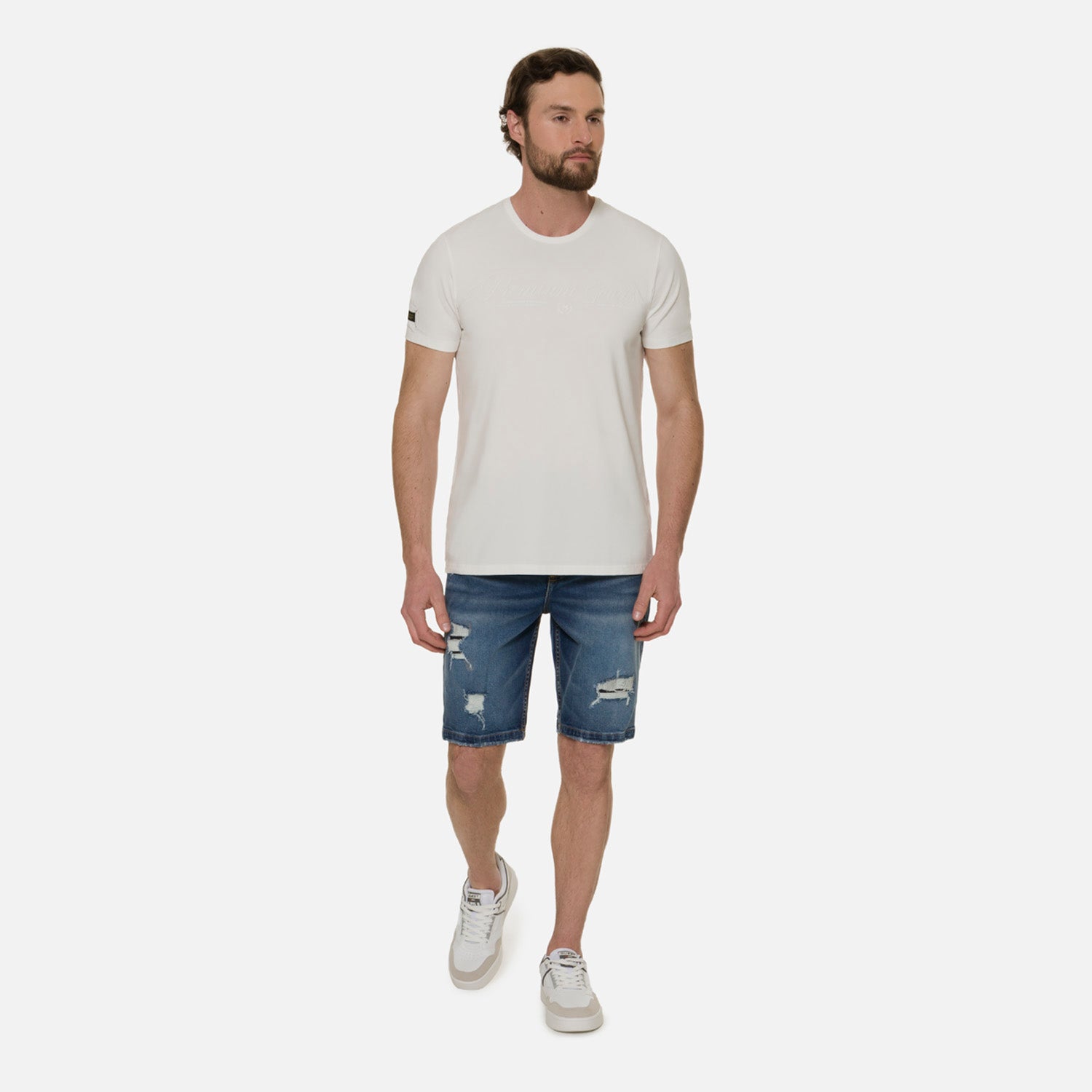 CAMISETA PREMIUM MANGA CORTA COLOR IVORY