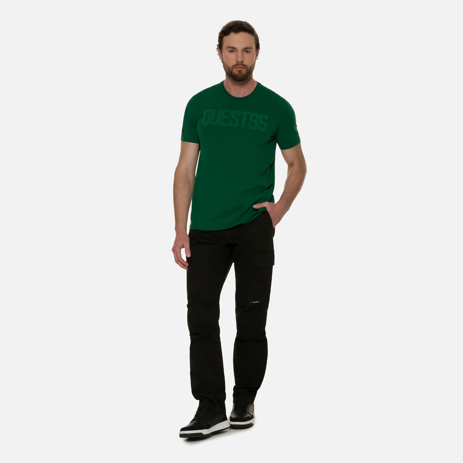 CAMISETA PREMIUM MANGA CORTA COLOR VERDE PRADERA