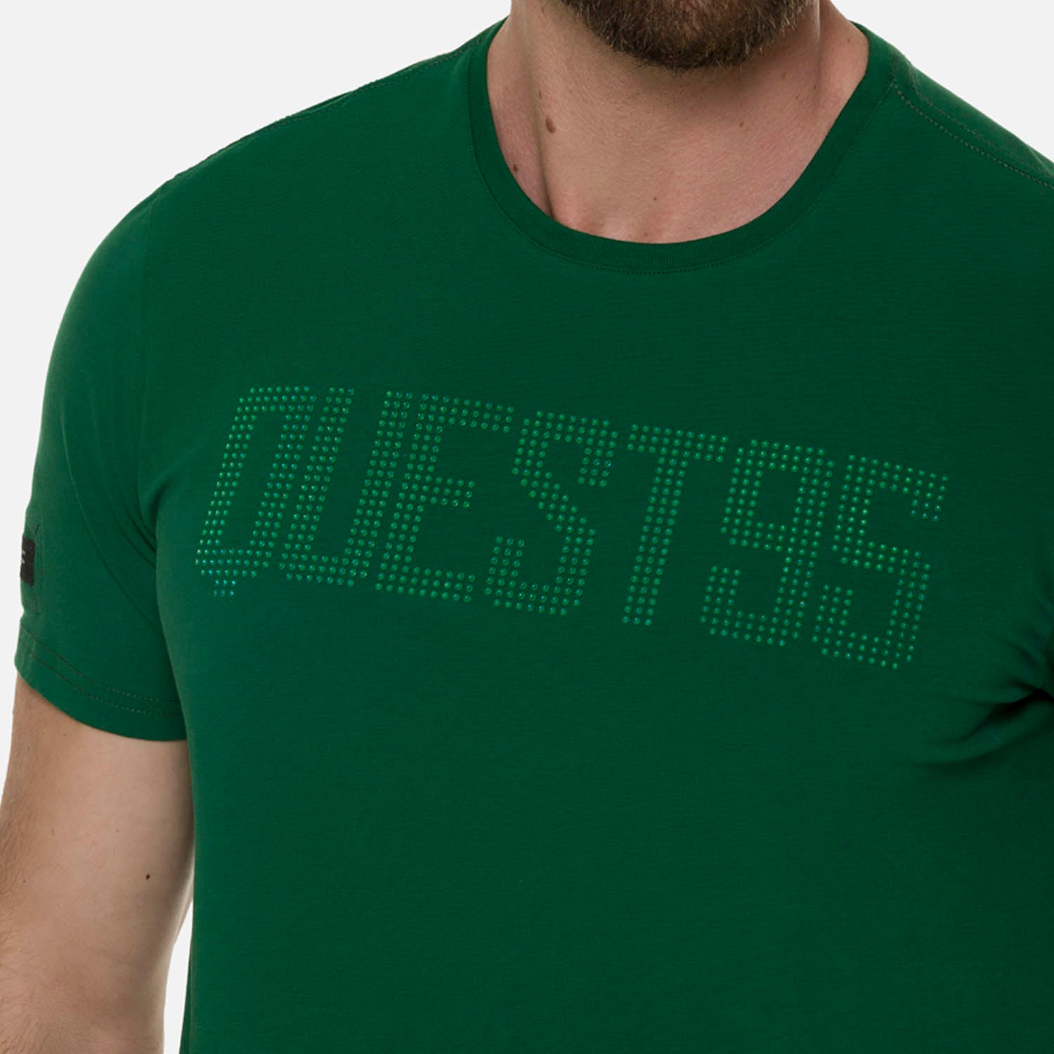 CAMISETA PREMIUM MANGA CORTA COLOR VERDE PRADERA