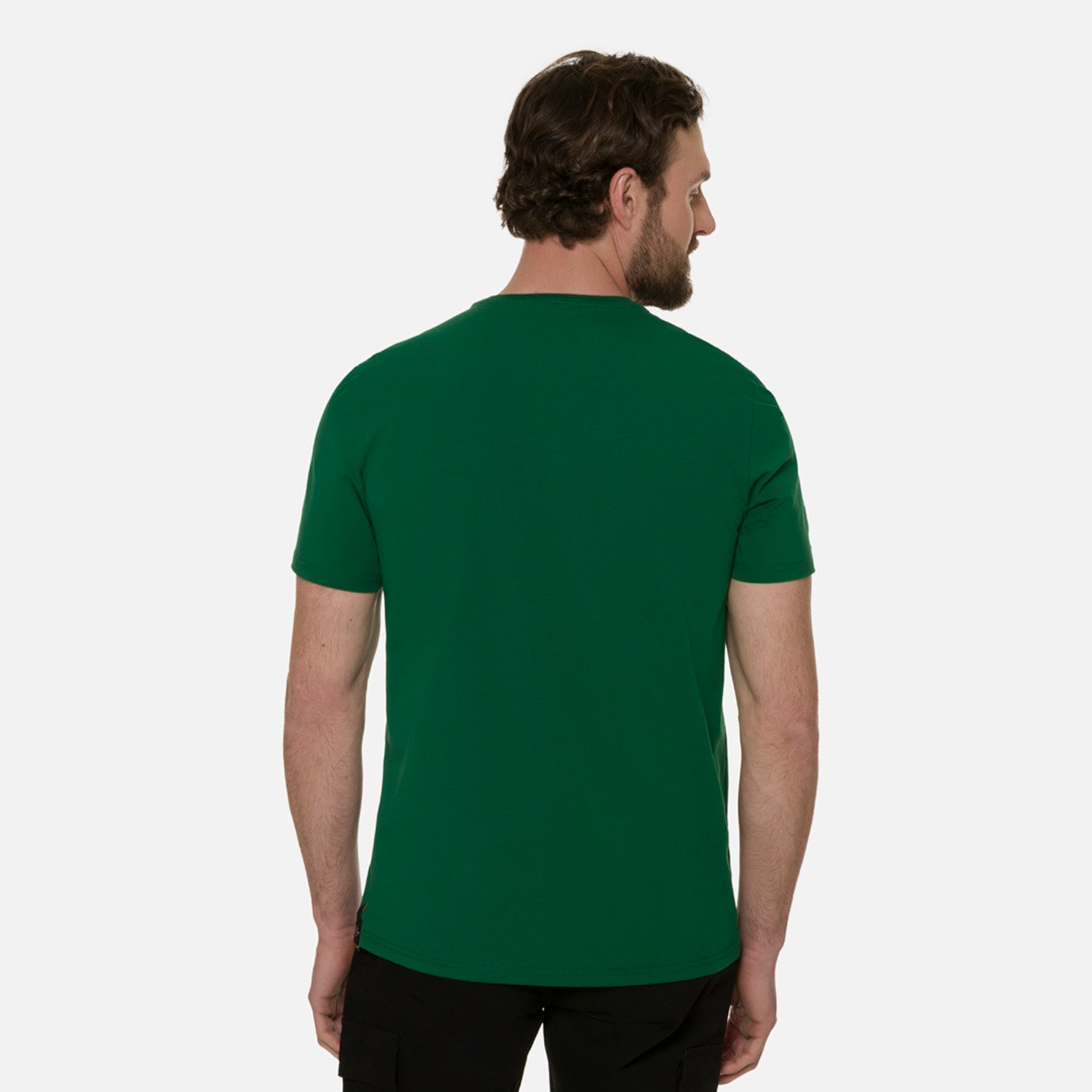 CAMISETA PREMIUM MANGA CORTA COLOR VERDE PRADERA