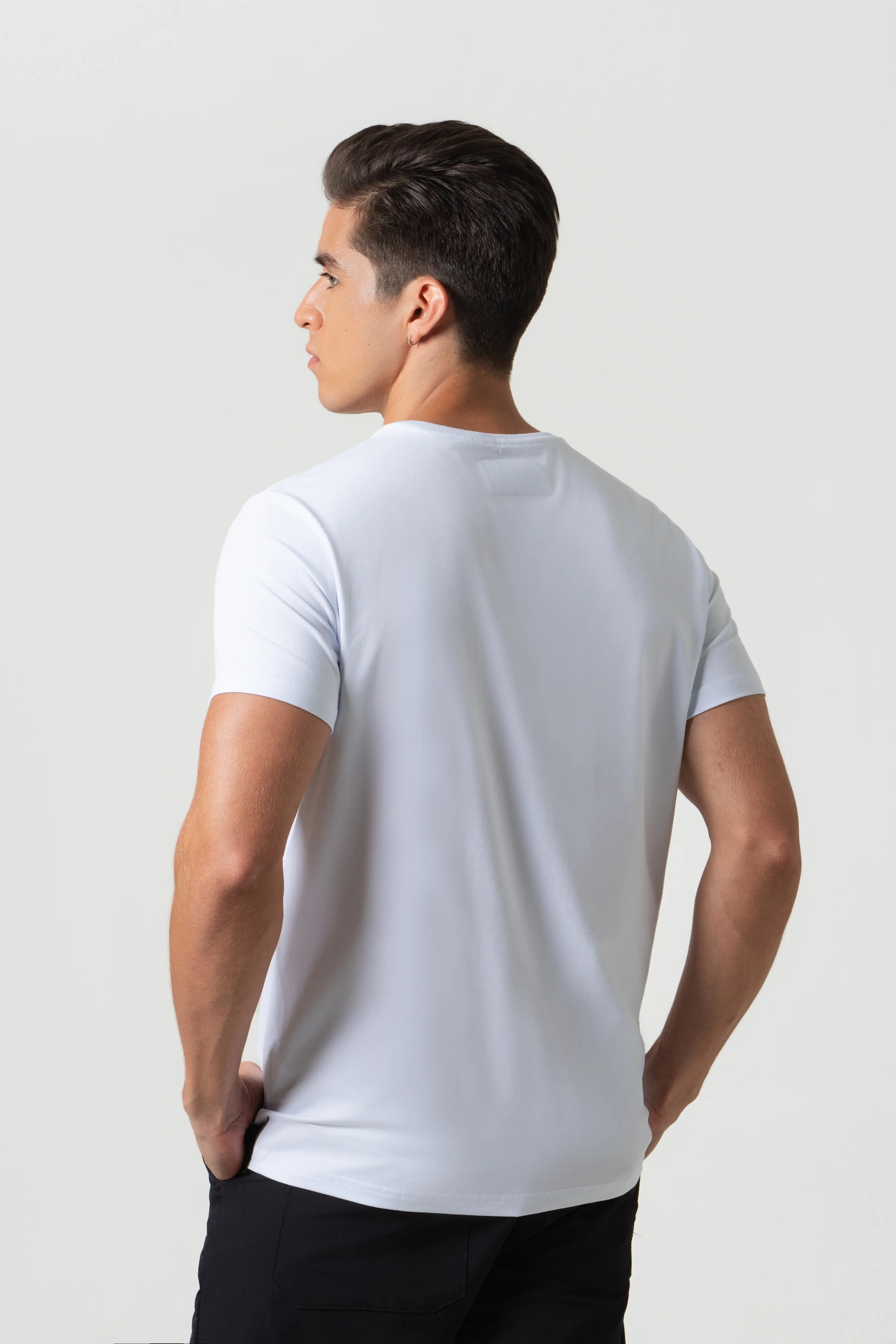 CAMISETA PREMIUM MANGA CORTA COLOR BLANCO OPTICO