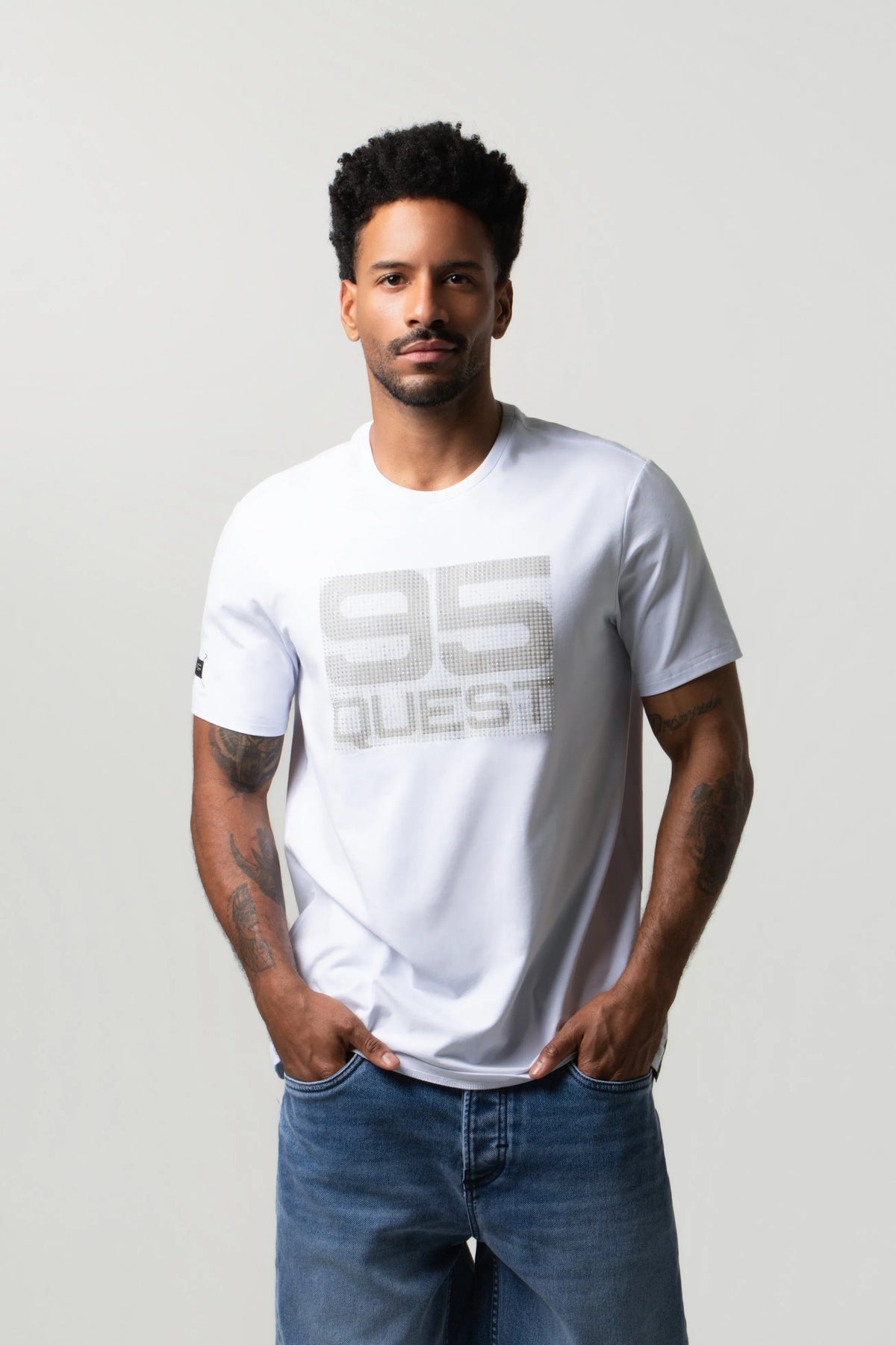 CAMISETA PREMIUM MANGA CORTA COLOR BLANCO OPTICO