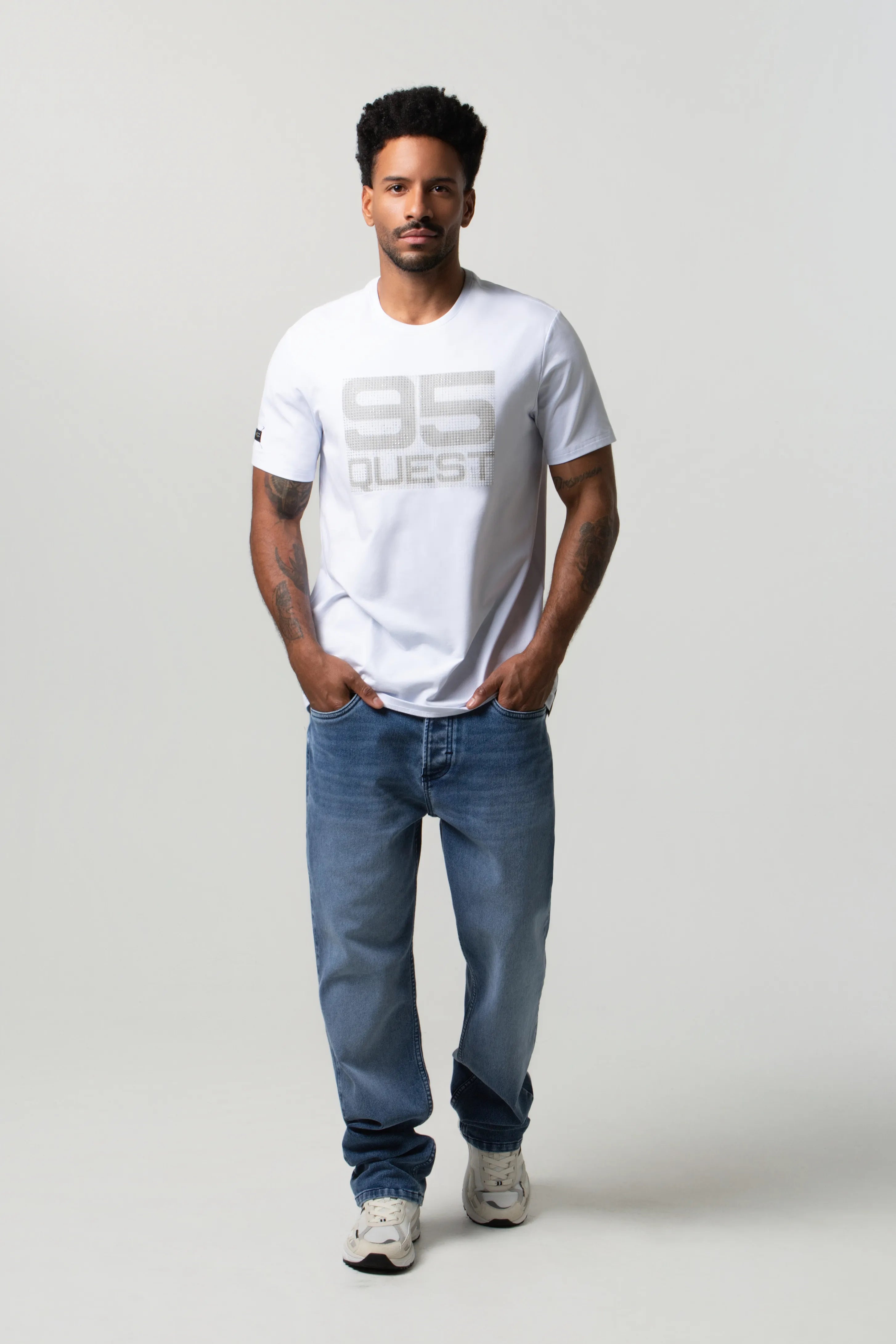 CAMISETA PREMIUM MANGA CORTA COLOR BLANCO OPTICO