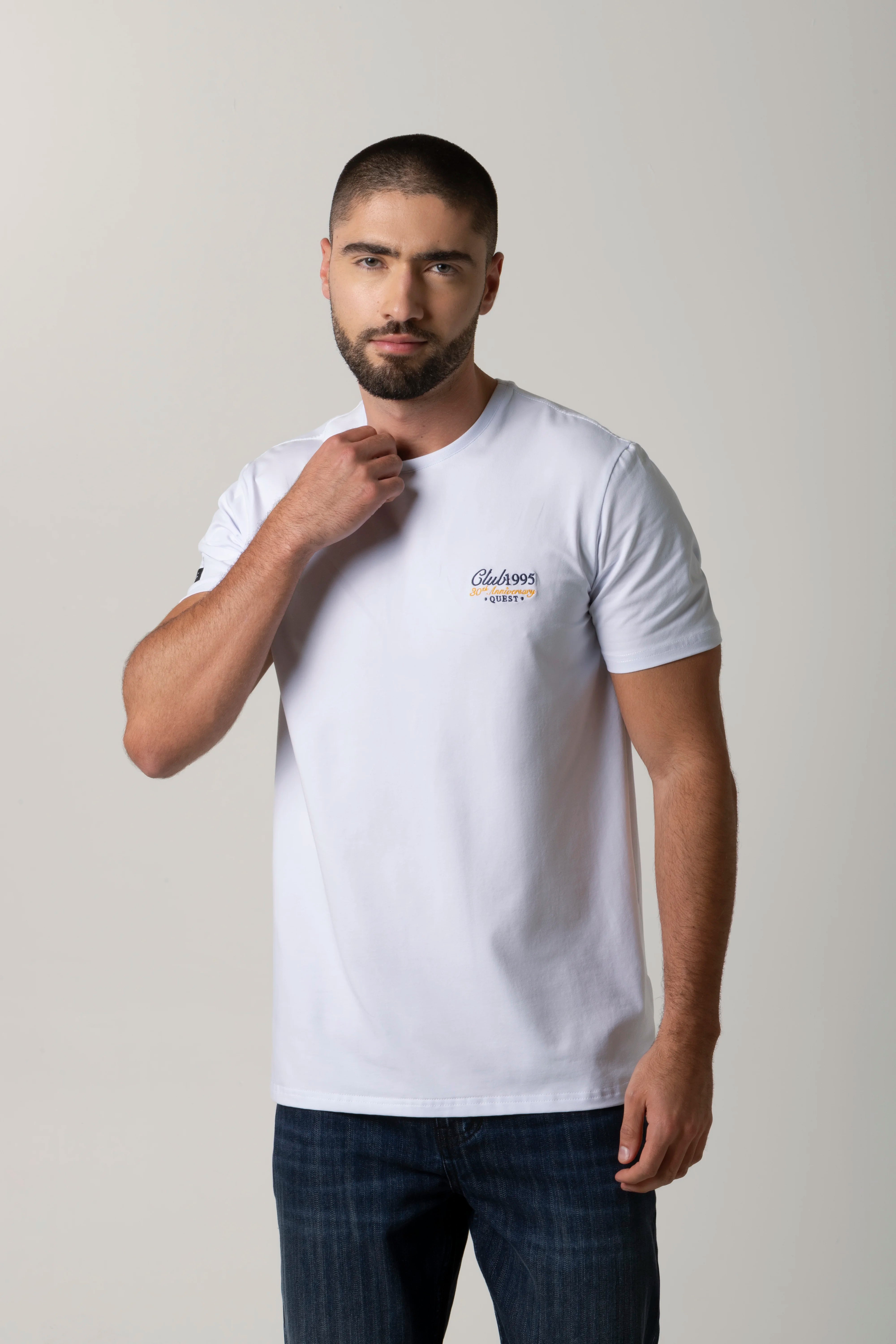 CAMISETA PREMIUM MANGA CORTA COLOR BLANCO OPTICO