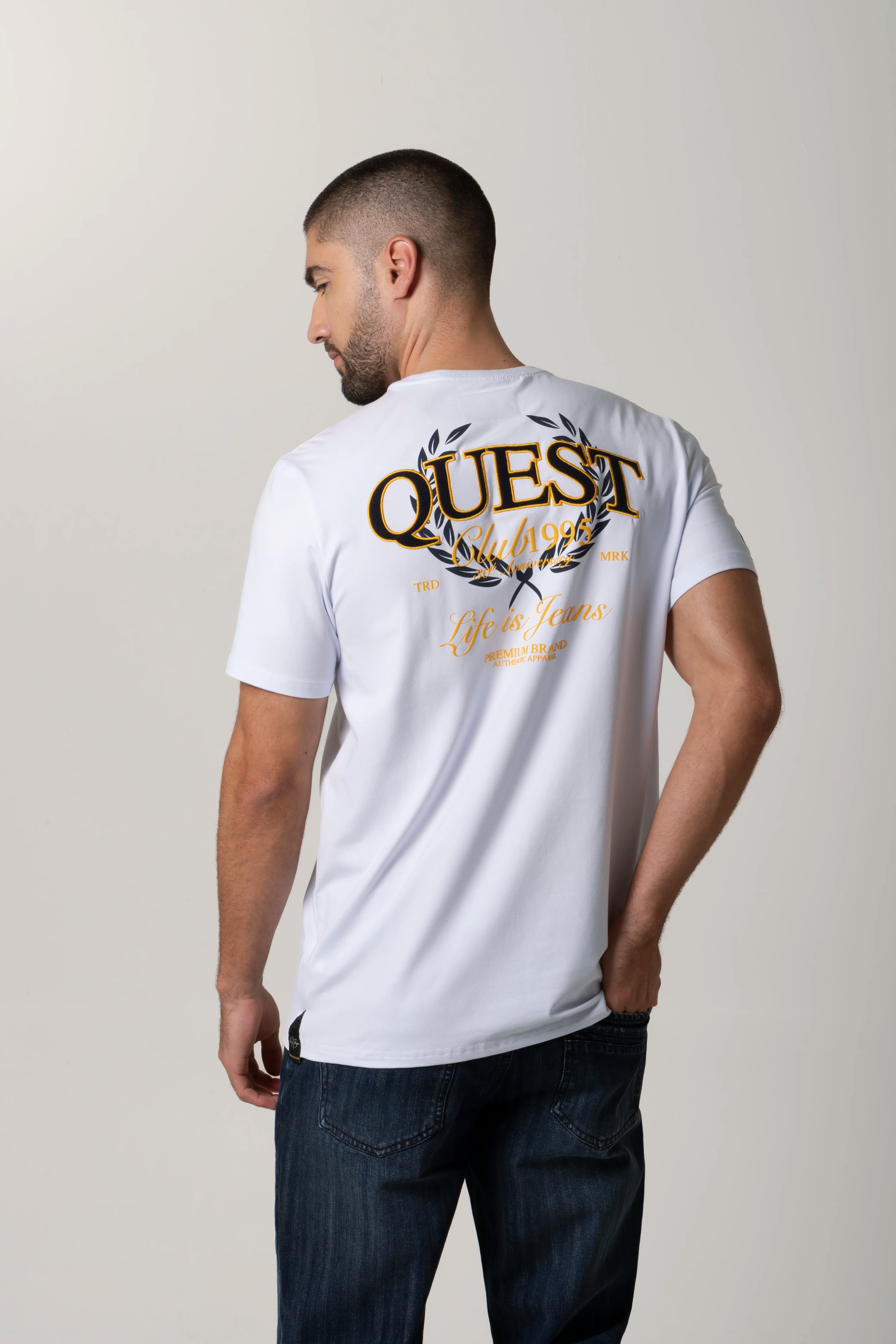 CAMISETA PREMIUM MANGA CORTA COLOR BLANCO OPTICO