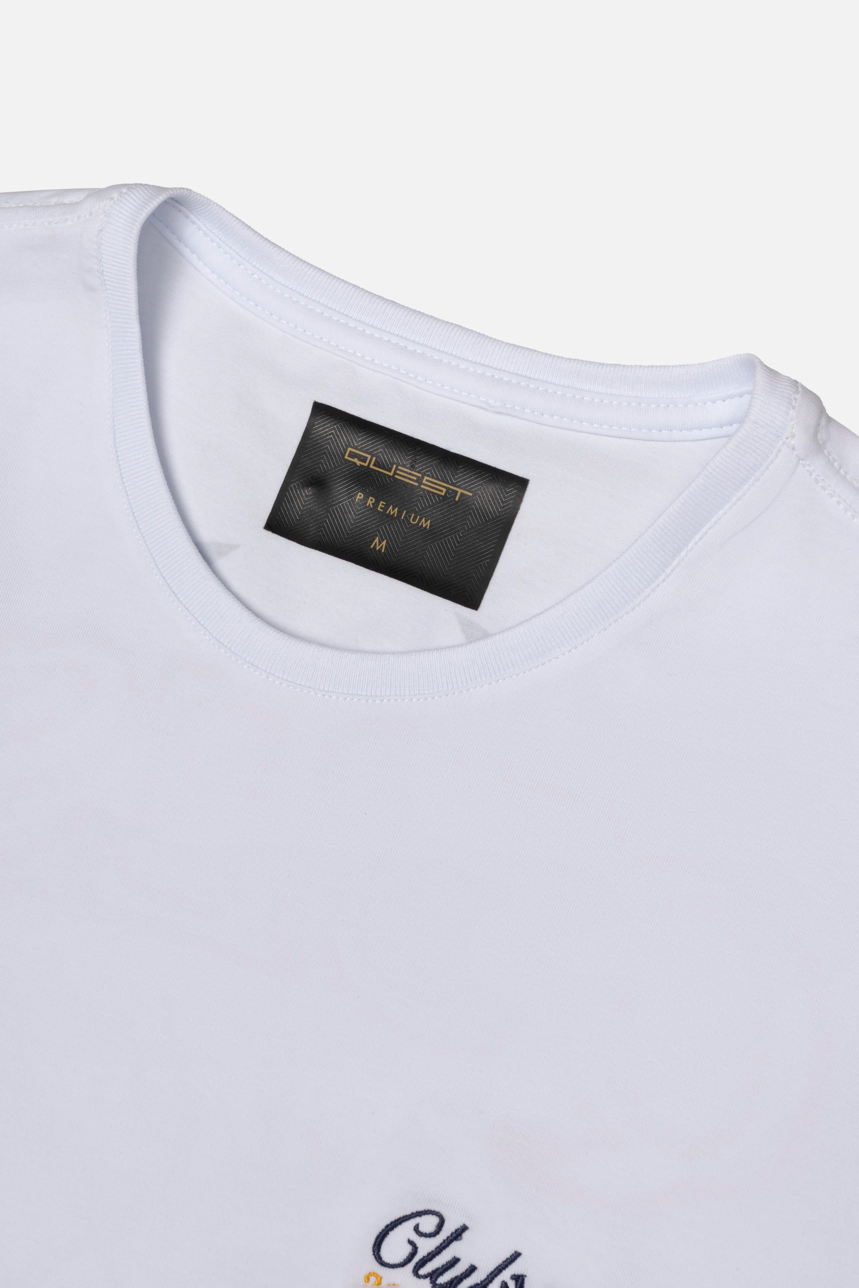 CAMISETA PREMIUM MANGA CORTA COLOR BLANCO OPTICO
