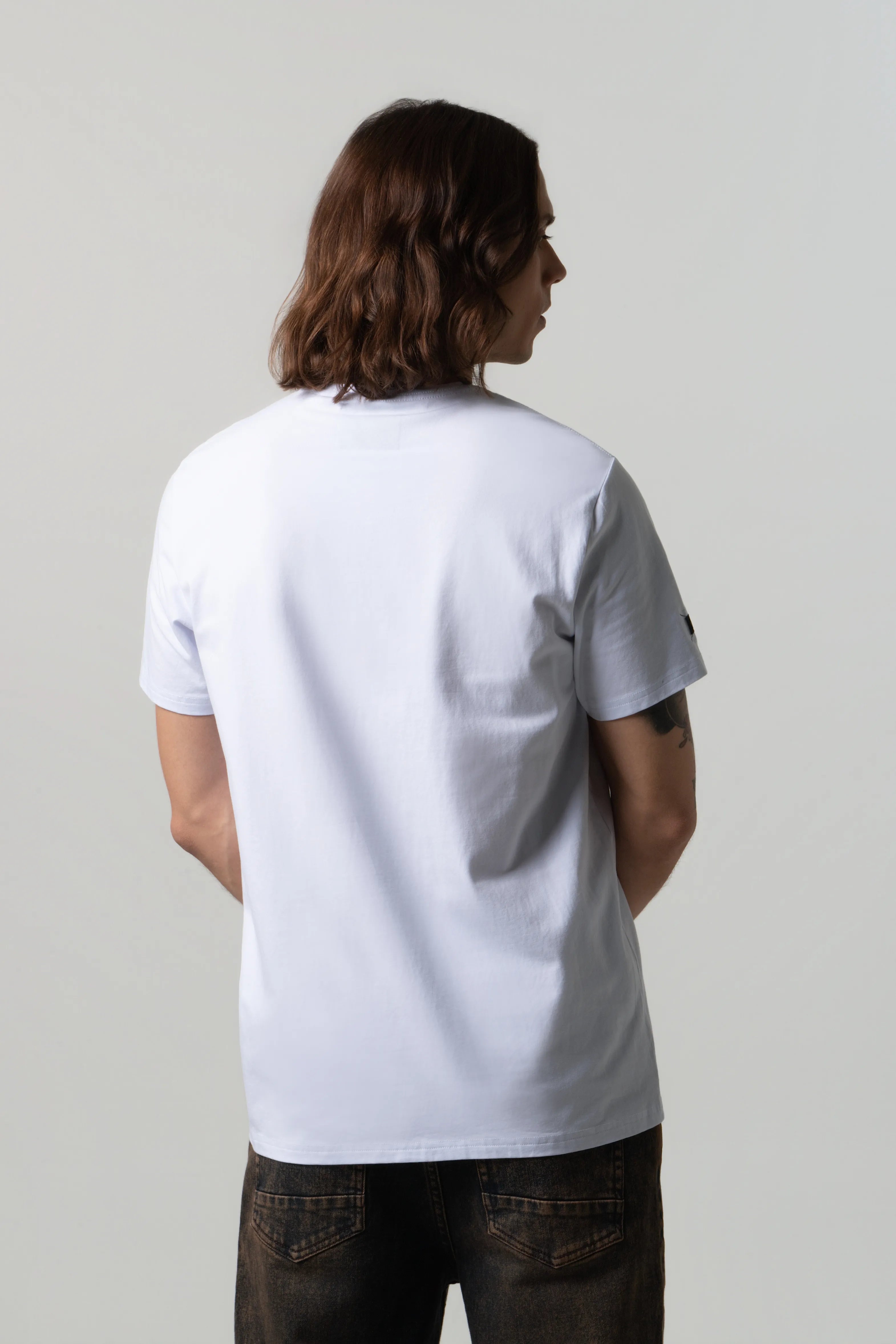 CAMISETA PREMIUM MANGA CORTA COLOR BLANCO OPTICO