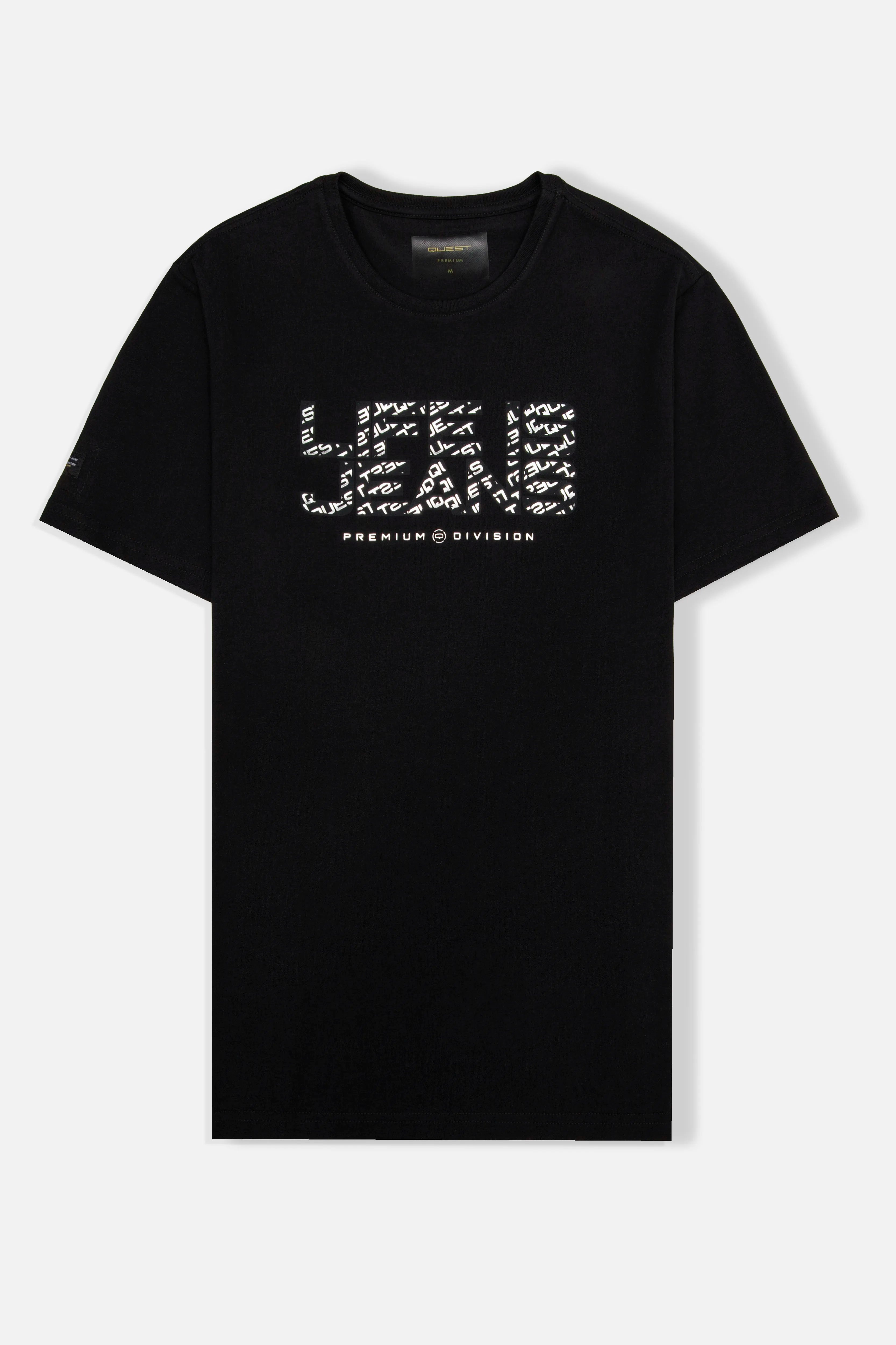 CAMISETA PREMIUM MANGA CORTA COLOR NEGRO