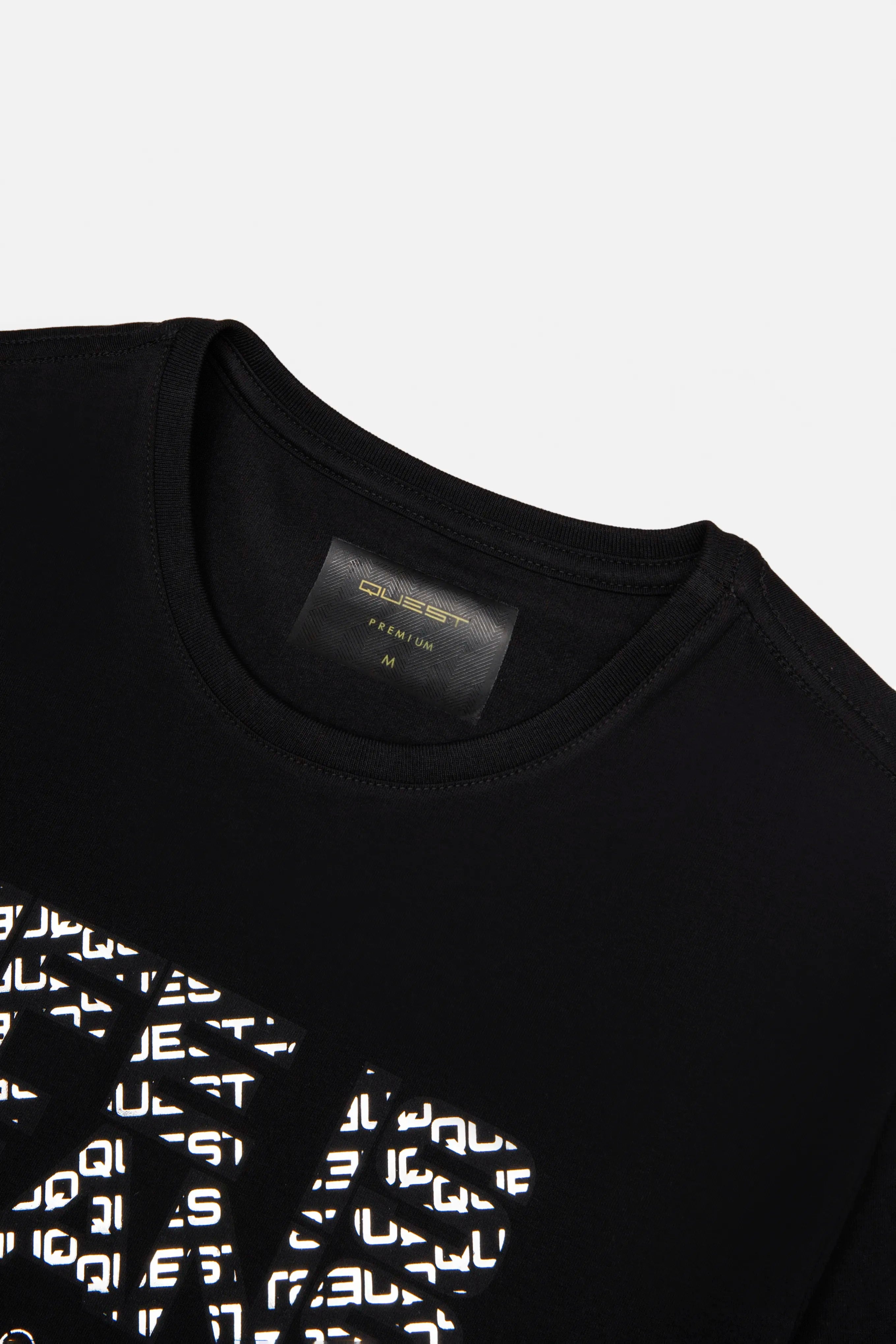 CAMISETA PREMIUM MANGA CORTA COLOR NEGRO