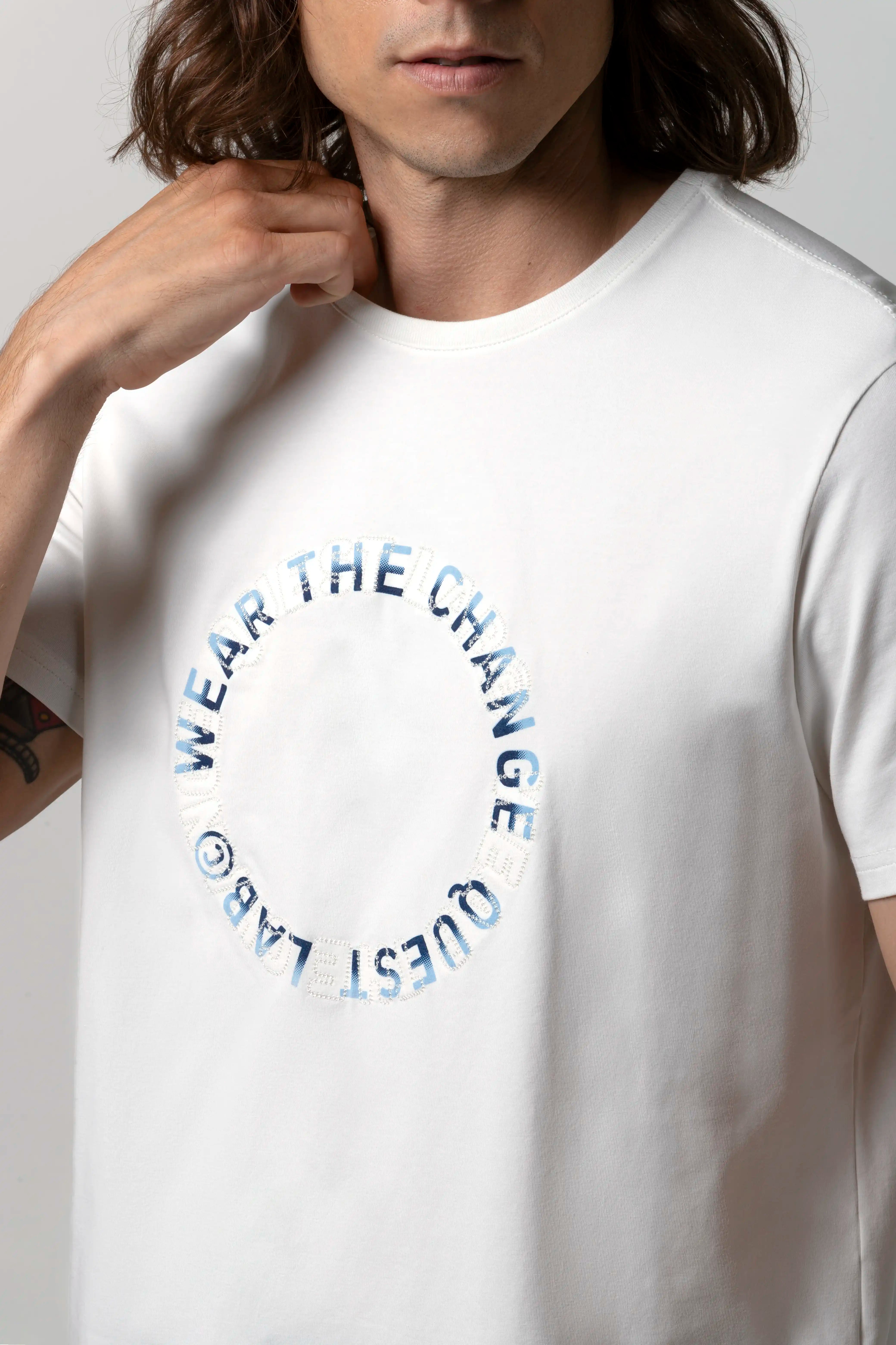 CAMISETA PREMIUM MANGA CORTA COLOR IVORY