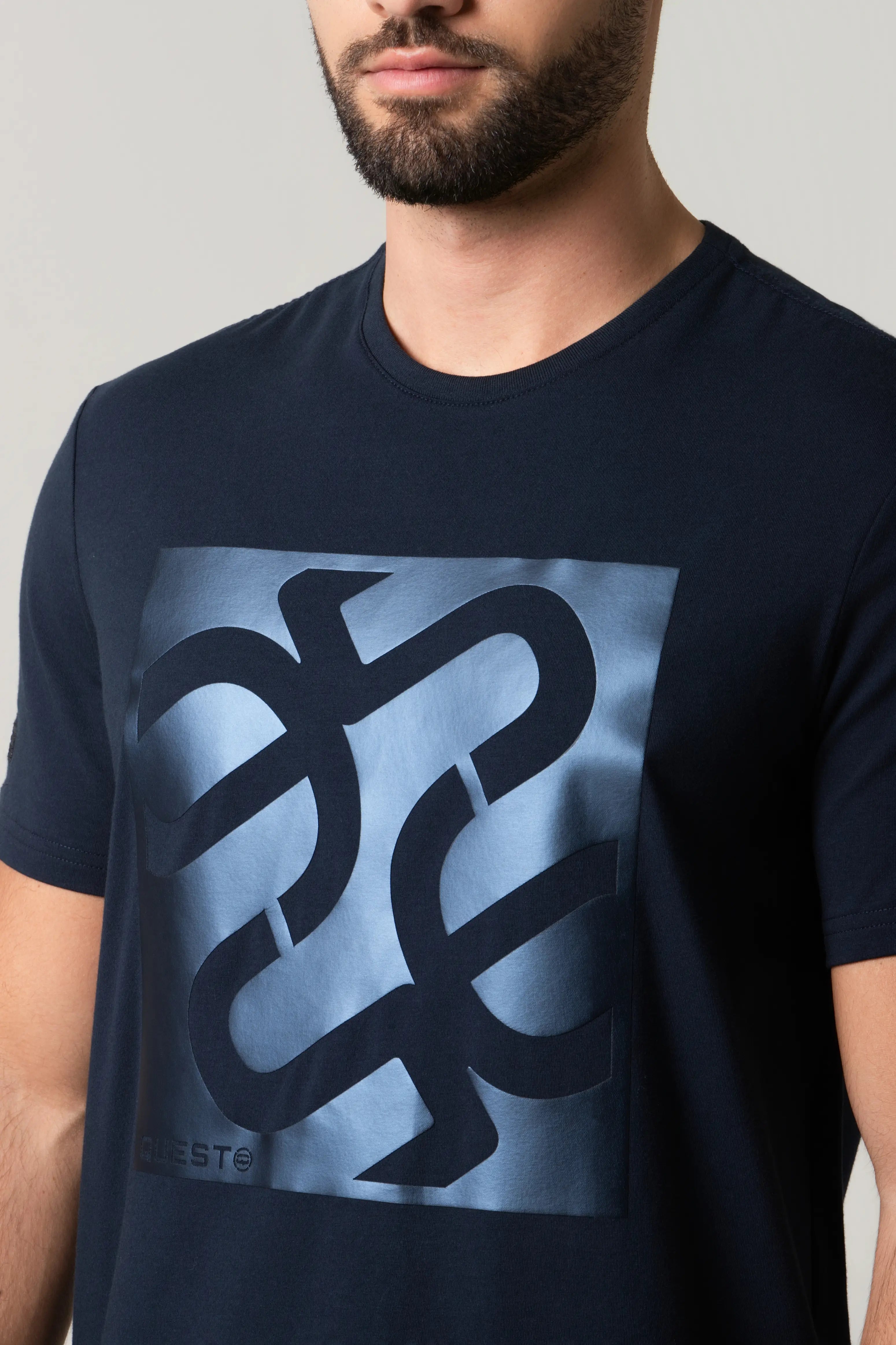 CAMISETA PREMIUM MANGA CORTA COLOR AZUL OSCURO