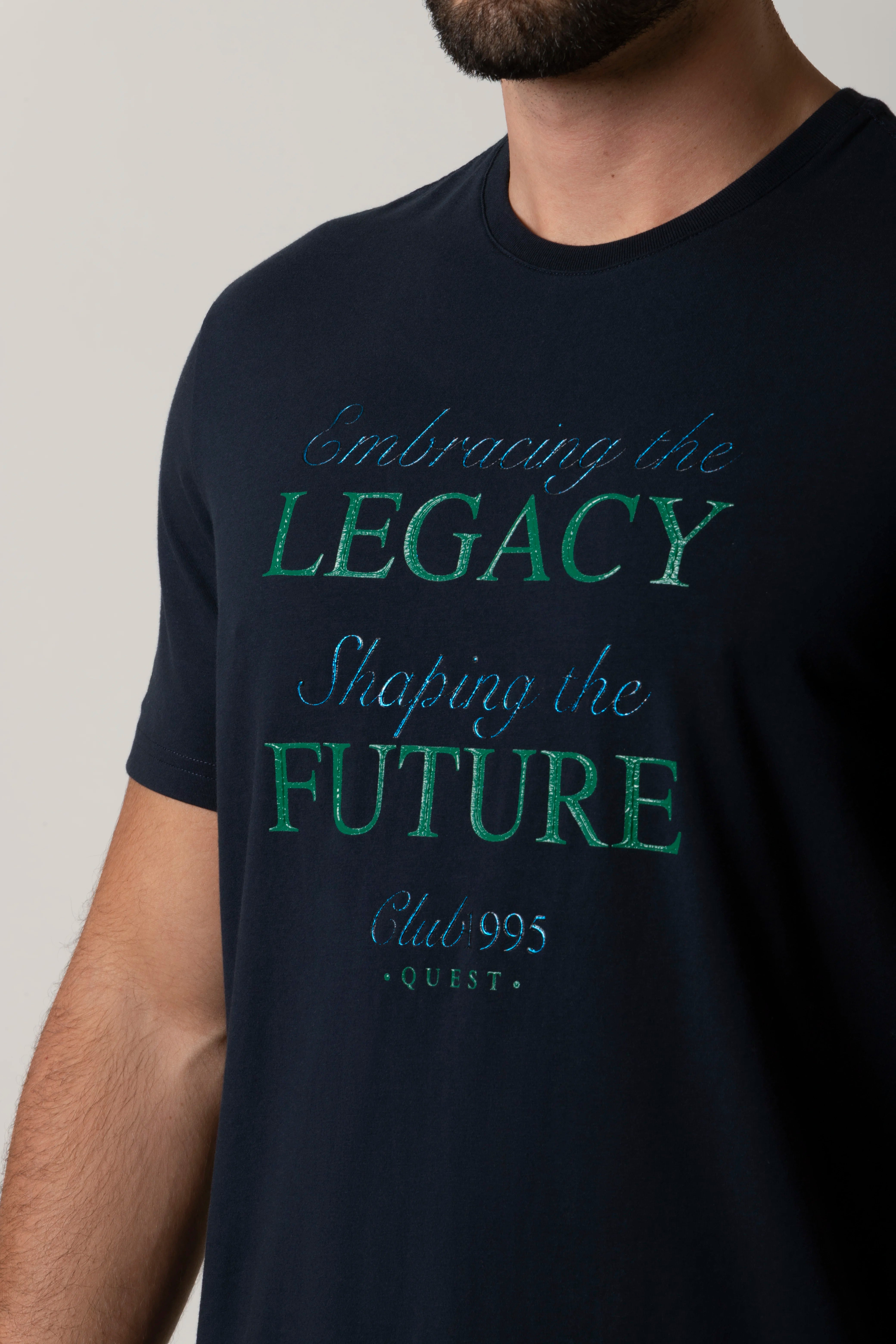 CAMISETA PREMIUM MANGA CORTA COLOR AZUL OSCURO