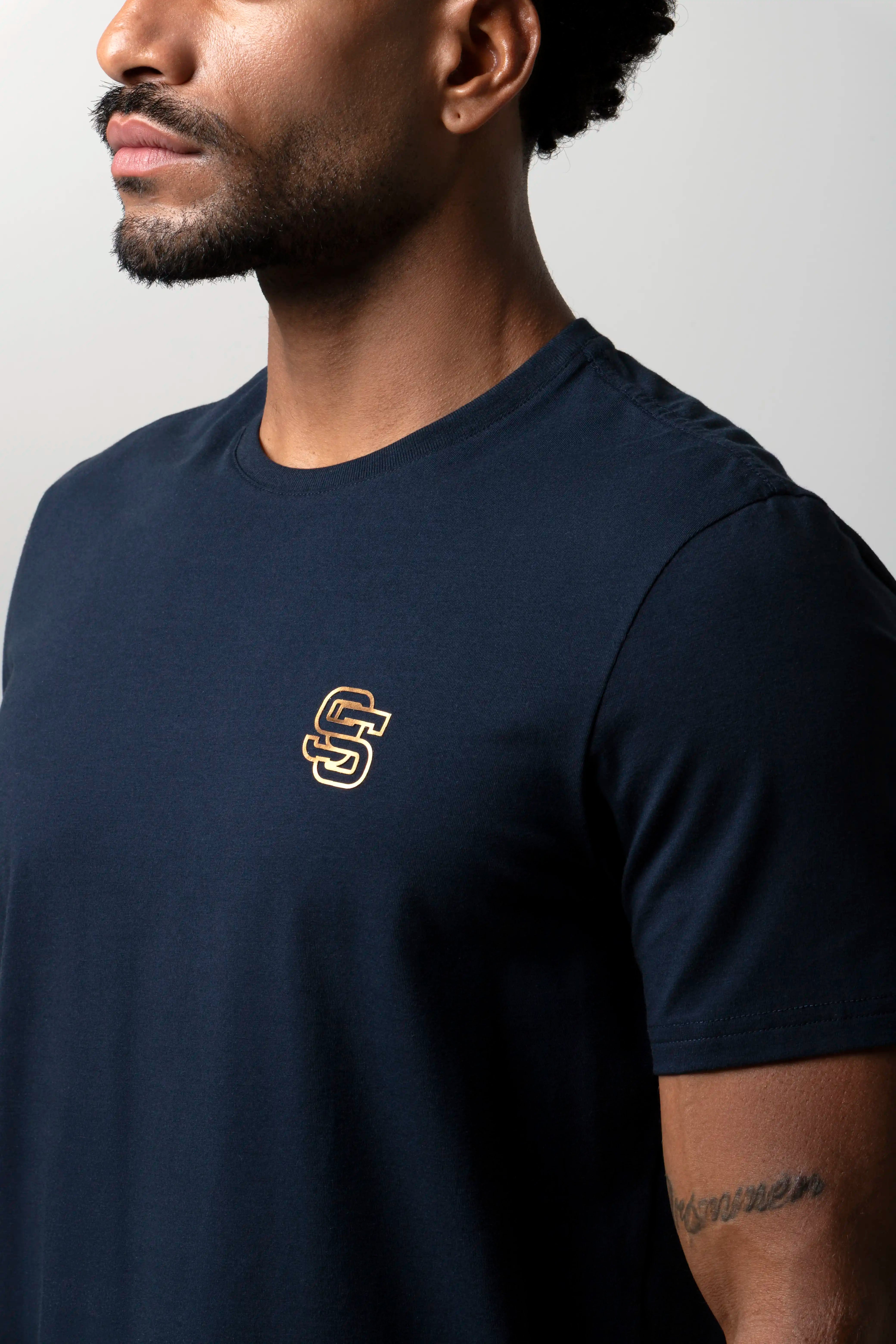 CAMISETA PREMIUM MANGA CORTA COLOR AZUL OSCURO