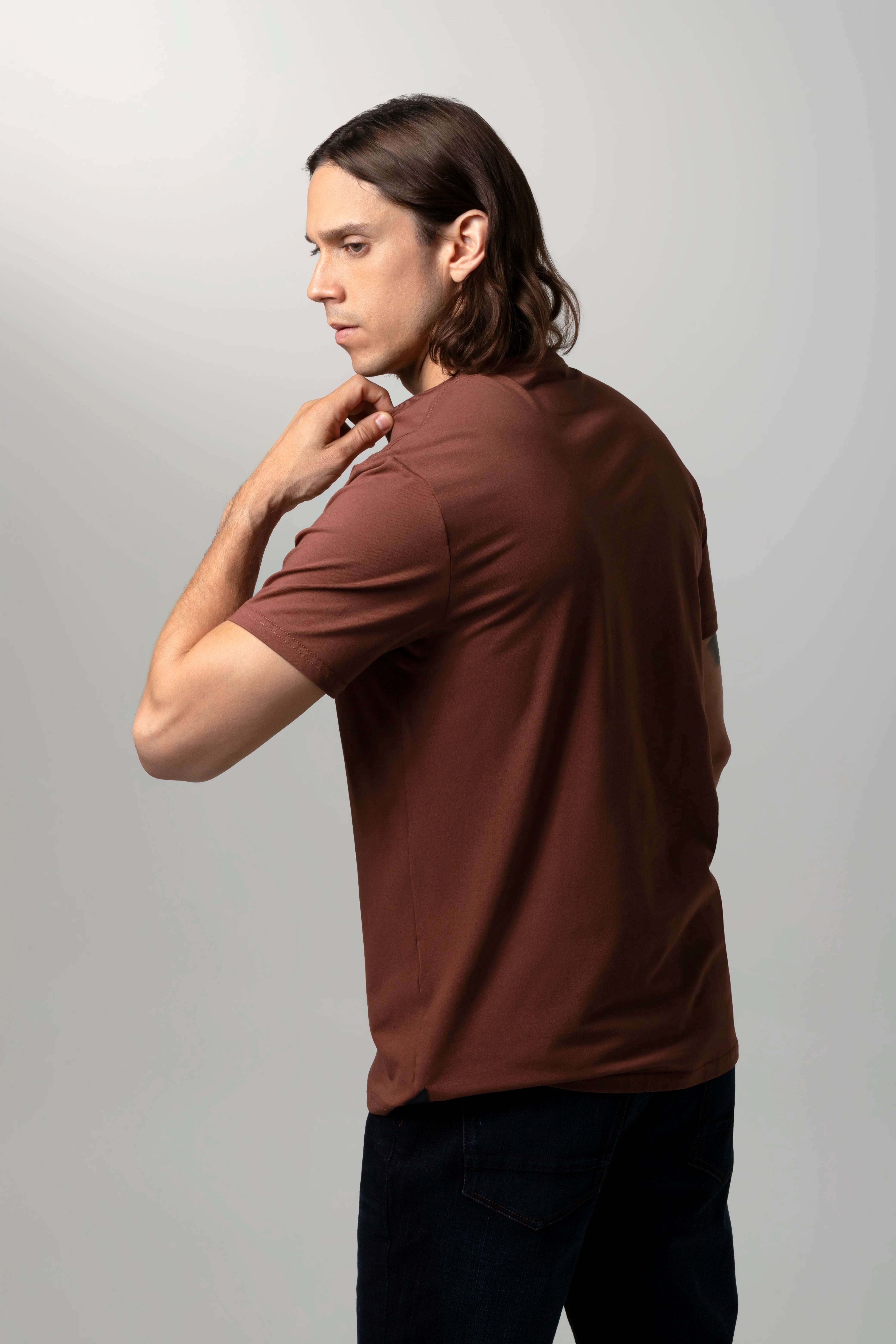 CAMISETA PREMIUM MANGA CORTA COLOR BRUNETTE