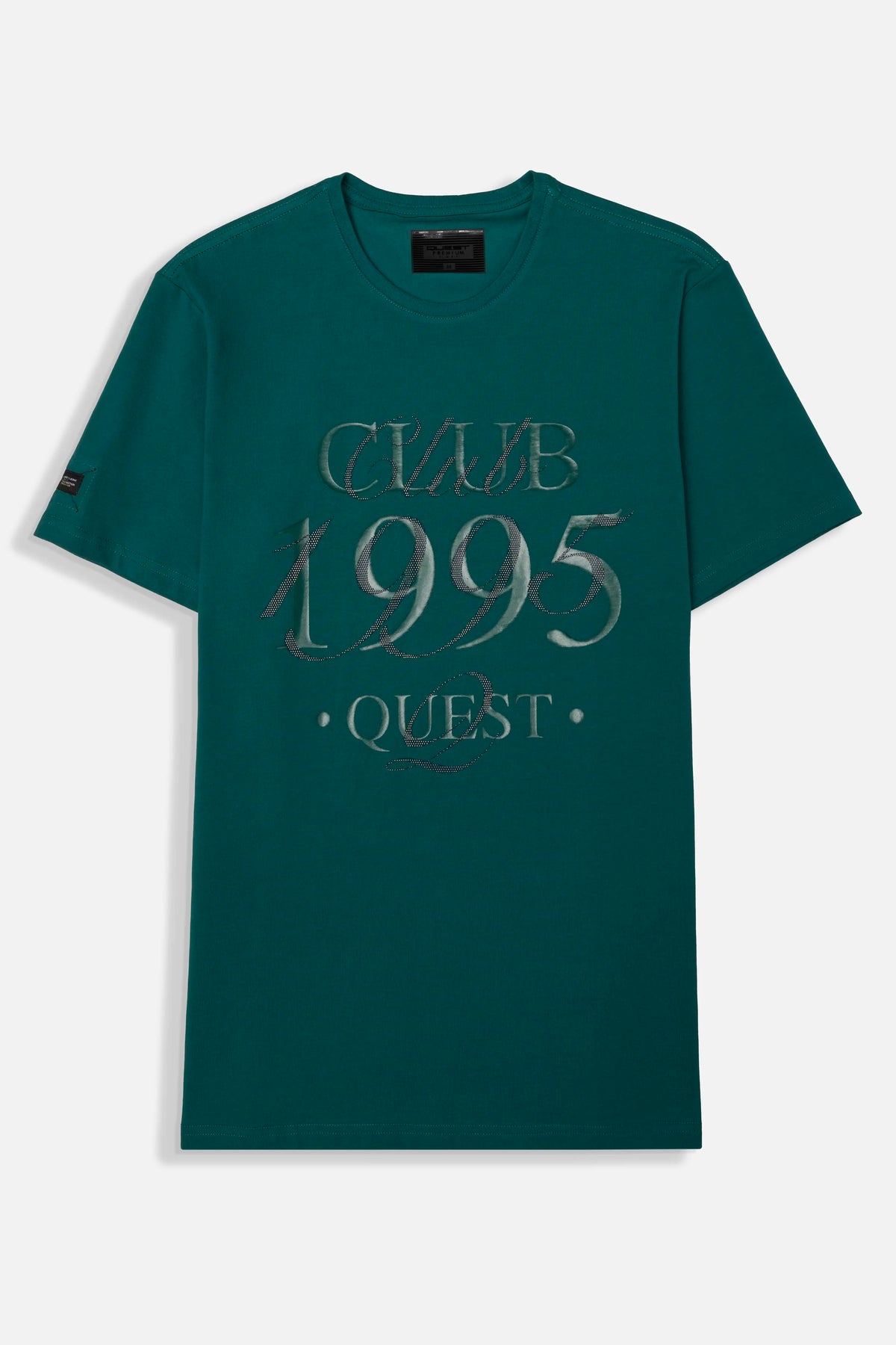 CAMISETA PREMIUM MANGA CORTA COLOR VERDE TORMENTA
