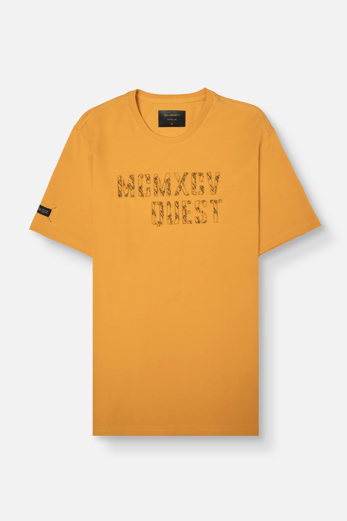 CAMISETA PREMIUM MANGA CORTA COLOR MOSTAZA