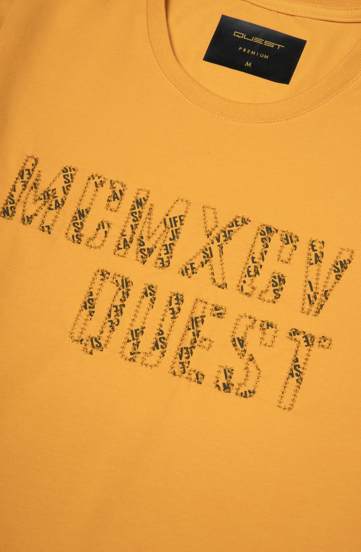 CAMISETA PREMIUM MANGA CORTA COLOR MOSTAZA