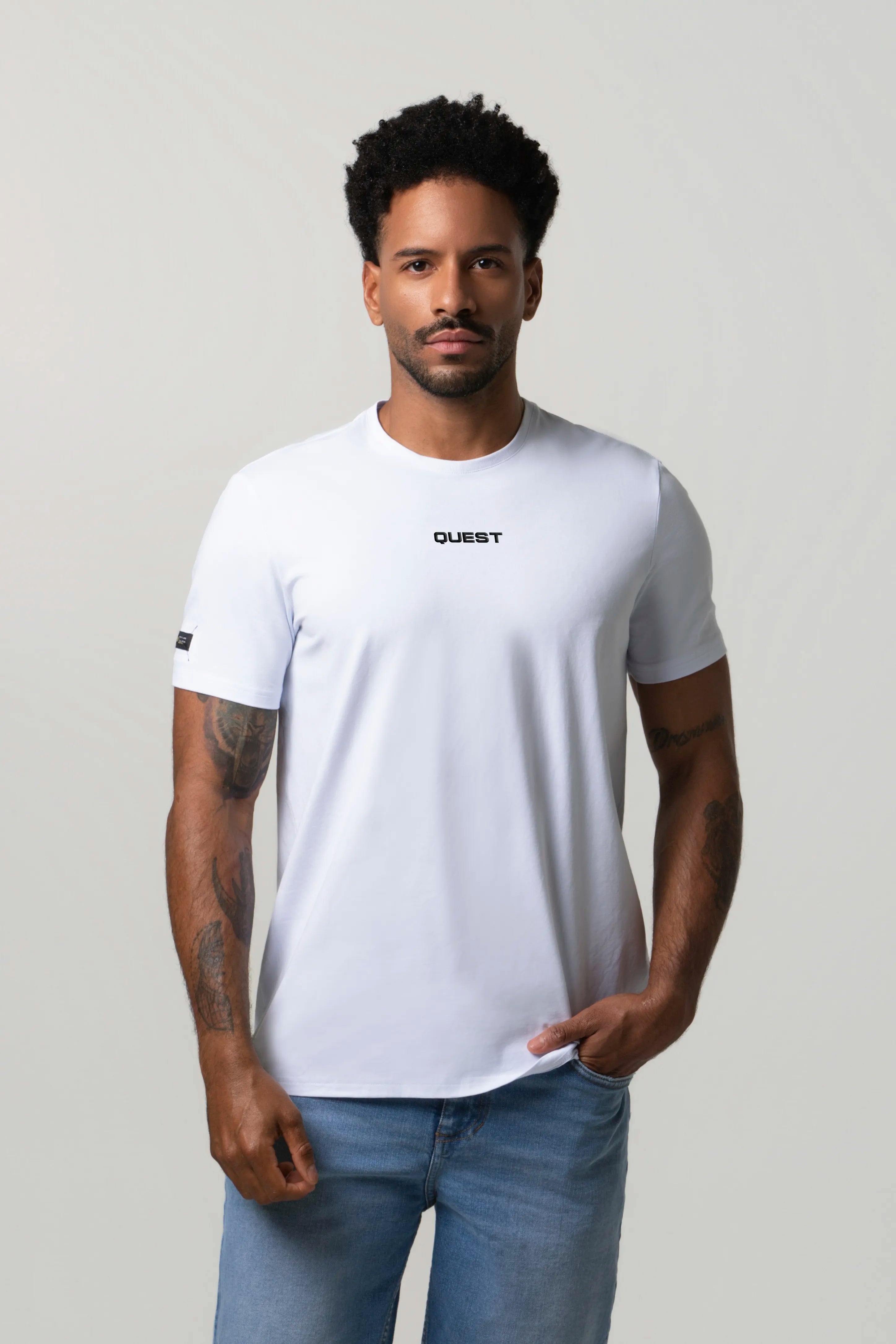 CAMISETA PREMIUM MANGA CORTA COLOR BLANCO OPTICO