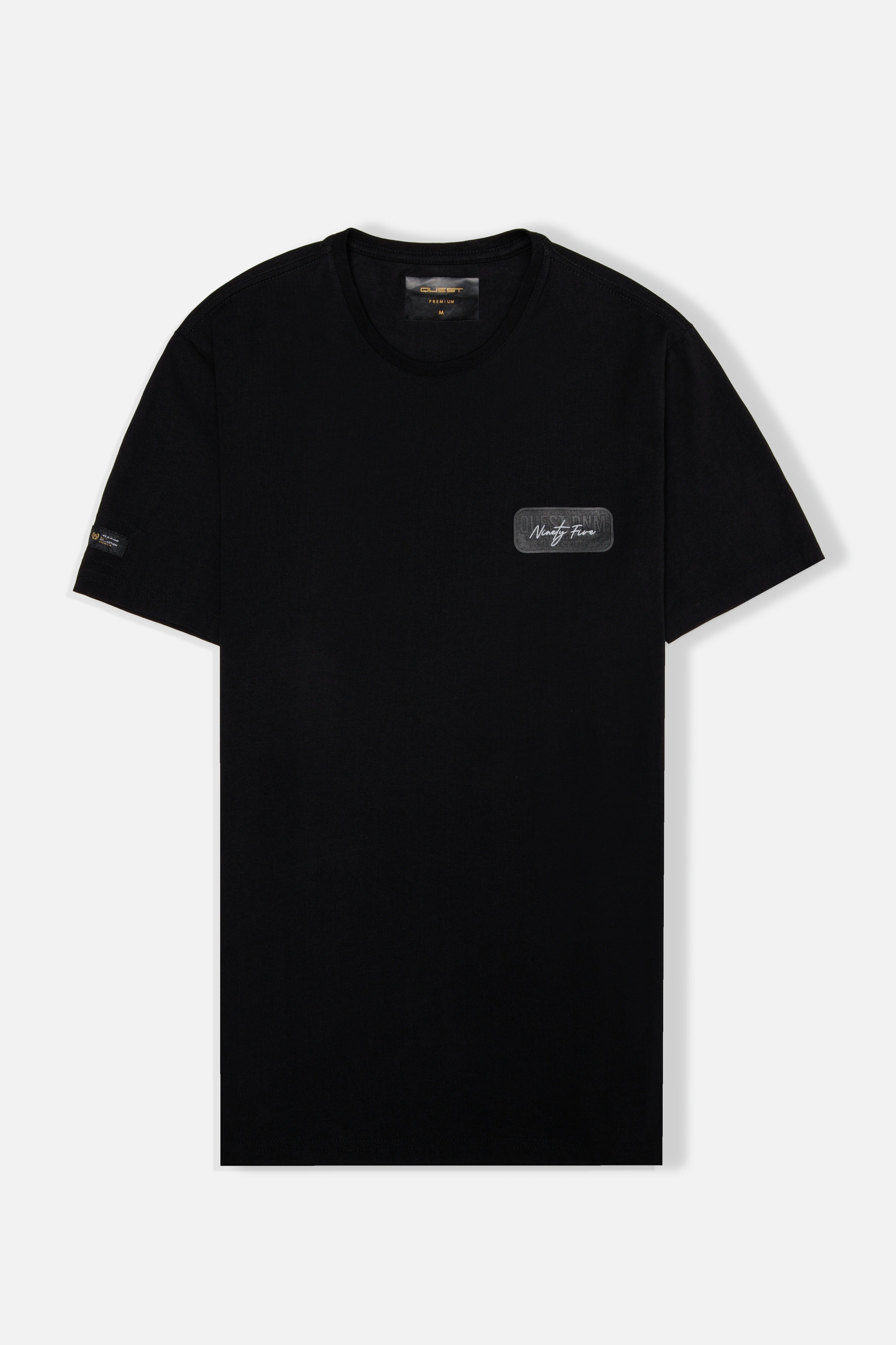 CAMISETA PREMIUM MANGA CORTA COLOR NEGRO