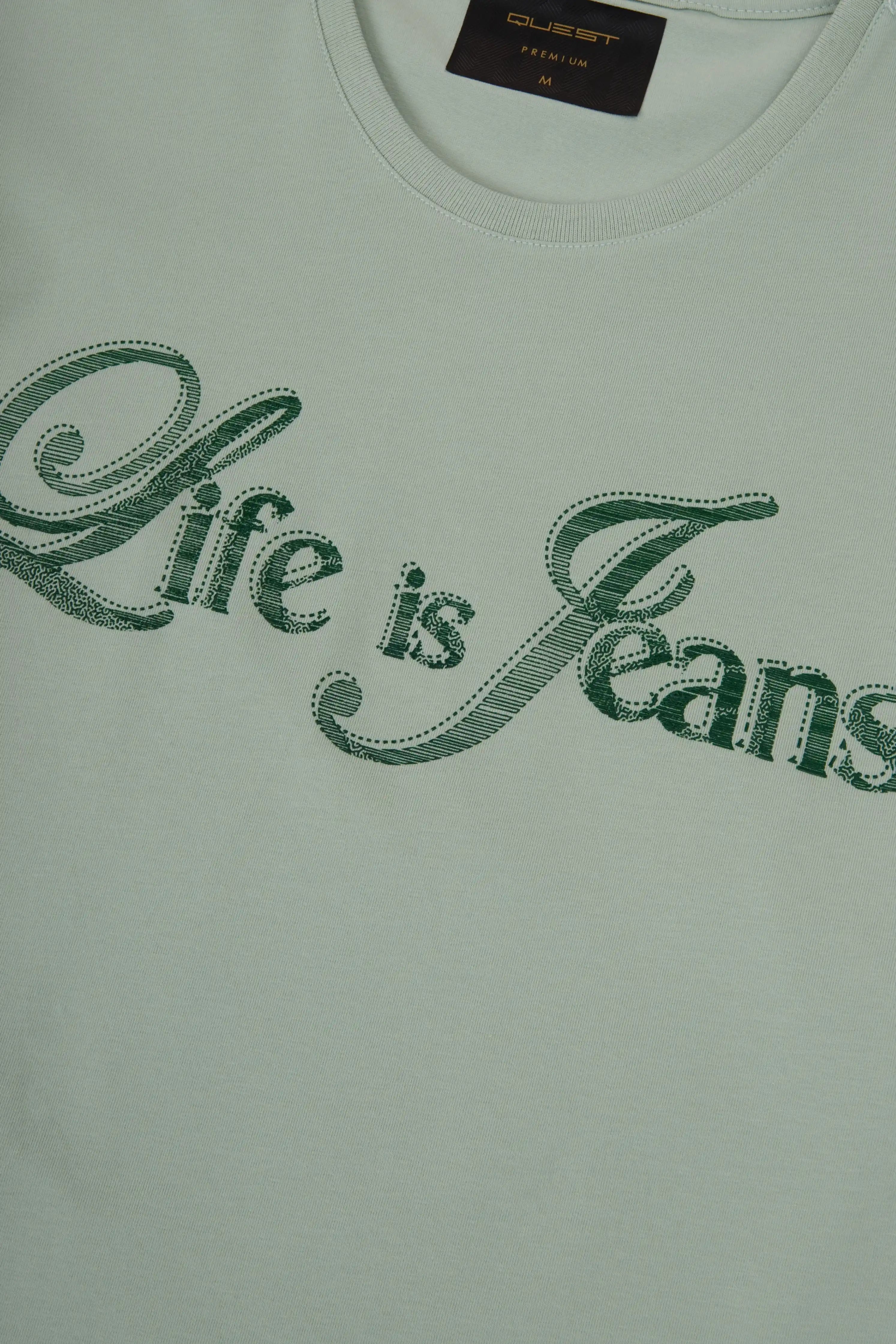 CAMISETA PREMIUM MANGA CORTA COLOR FROSTY GREEN