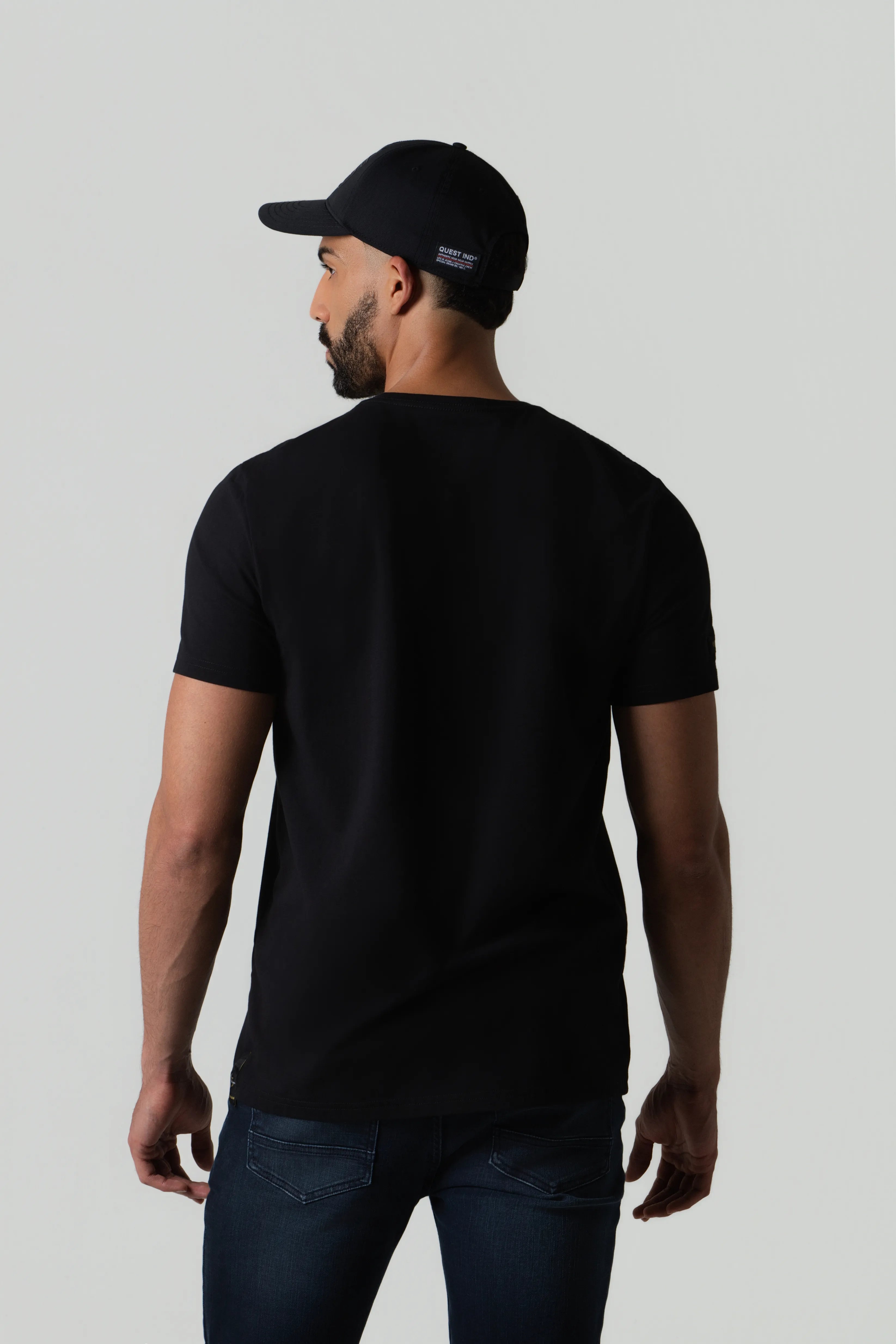 CAMISETA PREMIUM MANGA CORTA COLOR NEGRO