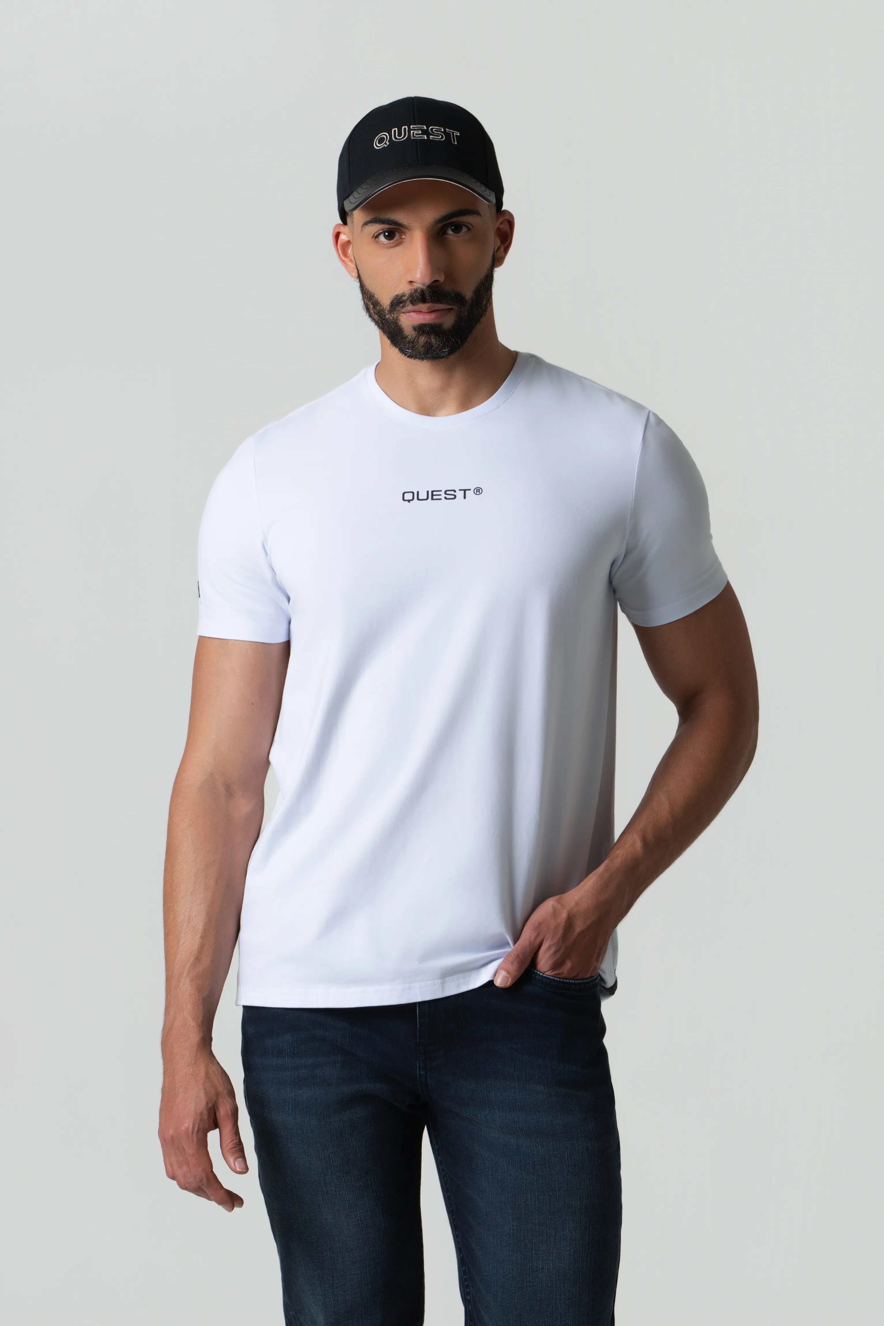 CAMISETA PREMIUM MANGA CORTA COLOR BLANCO BLANCO